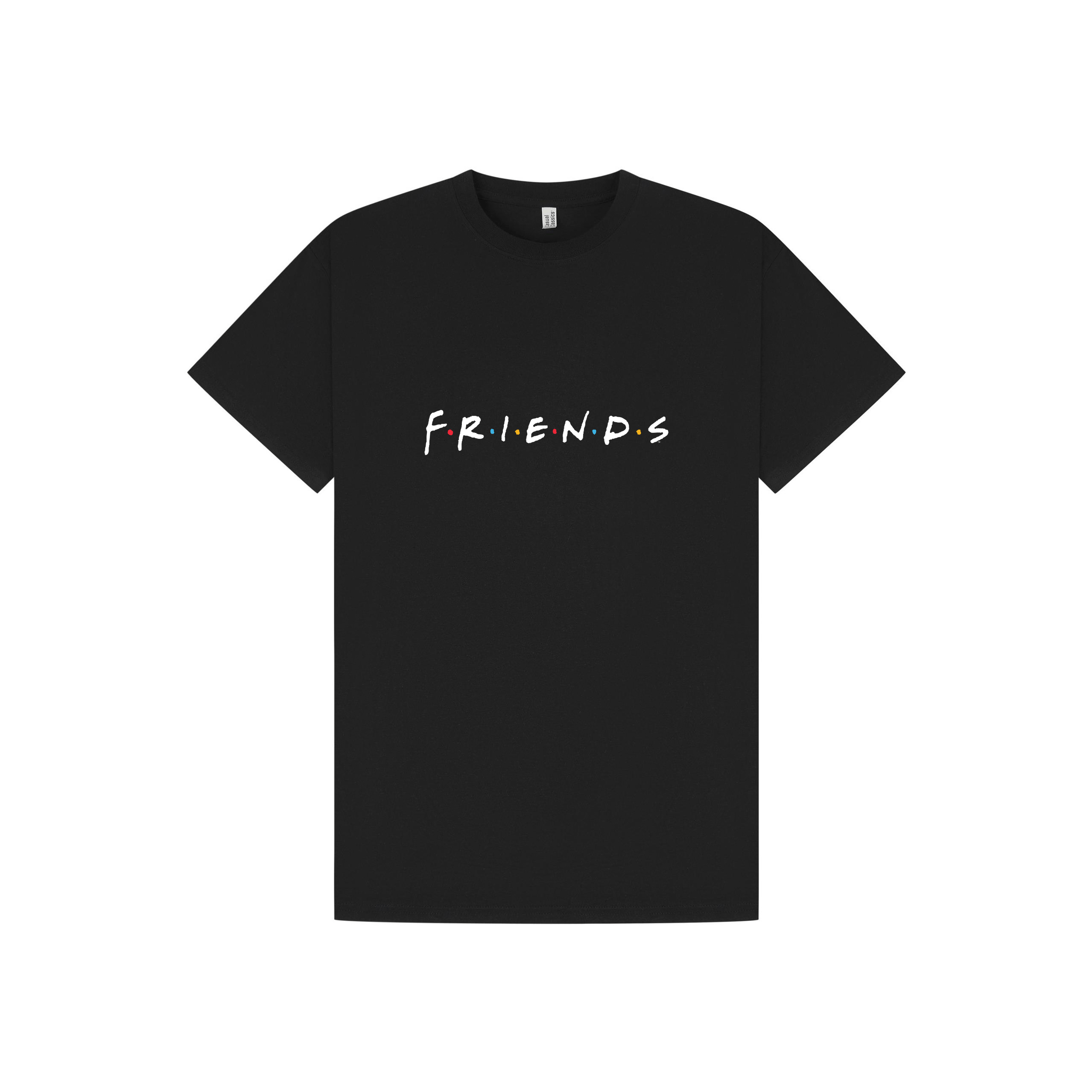 Black Printed T-shirt Front