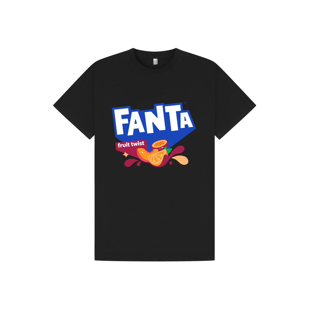 Black Printed T-shirt Front