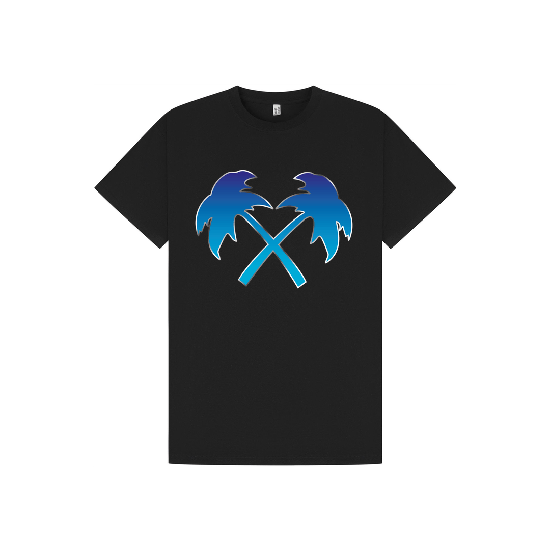 Black Printed T-shirt Front