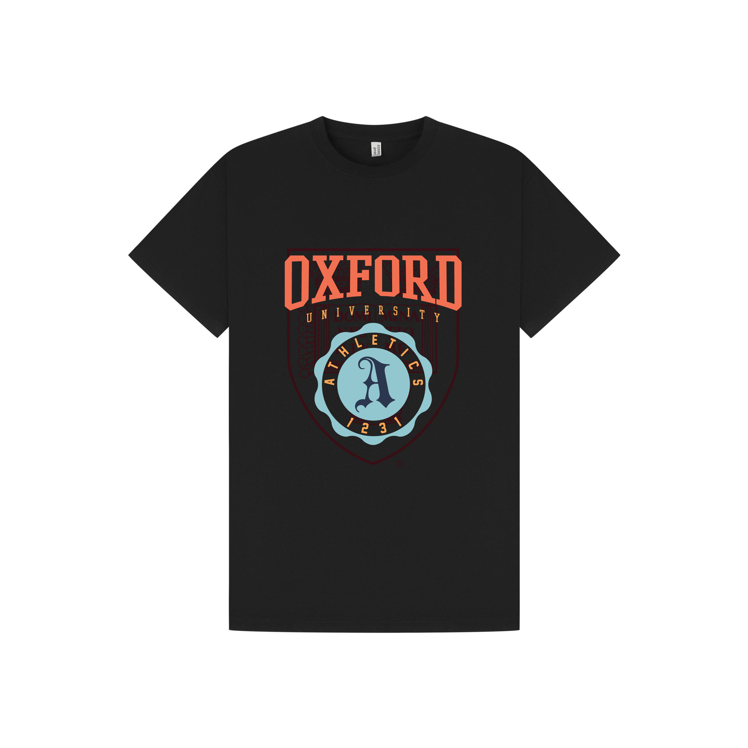 Black Printed T-shirt Front