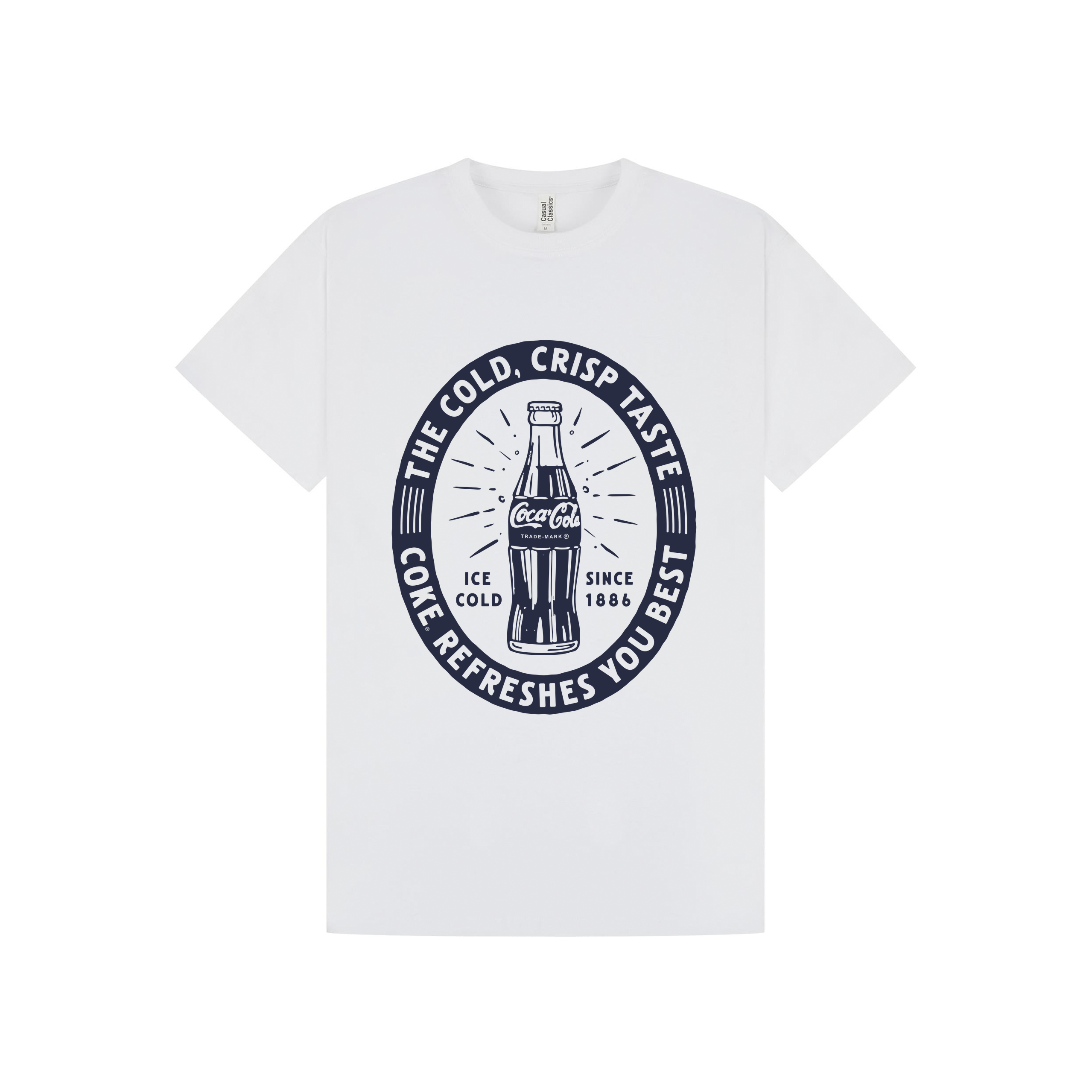 White Printed T-shirt Front