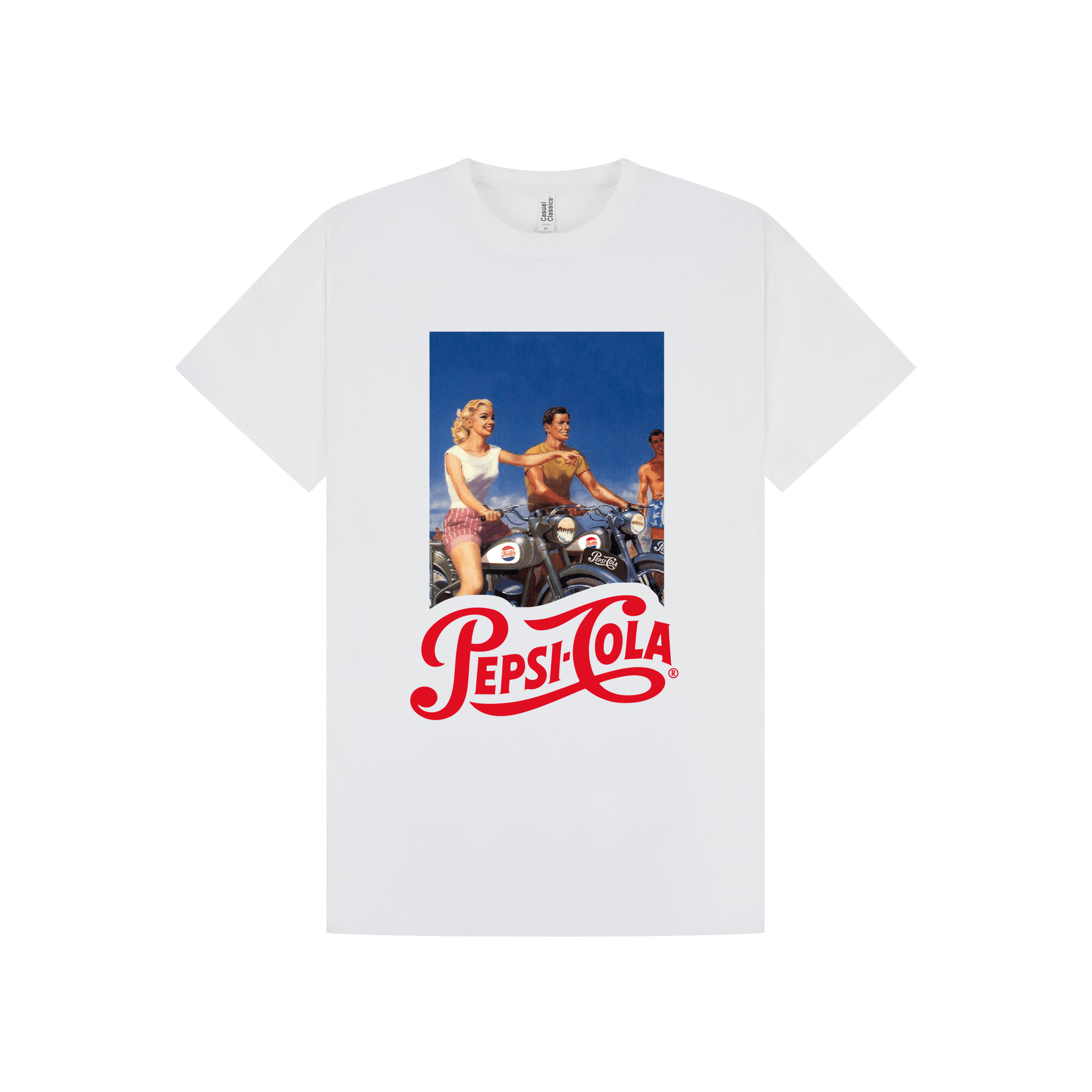 White Printed T-shirt Front