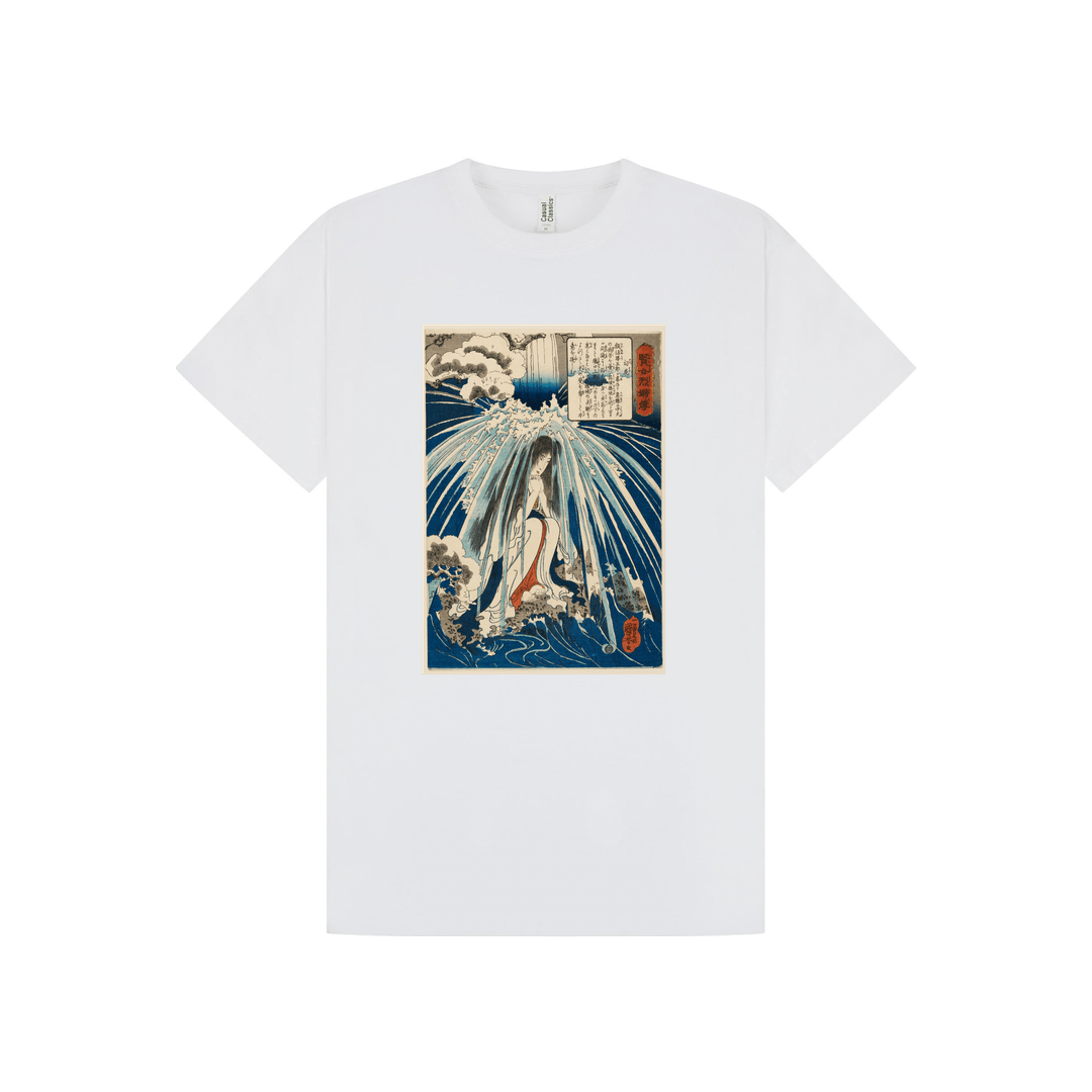 White Printed T-shirt Front