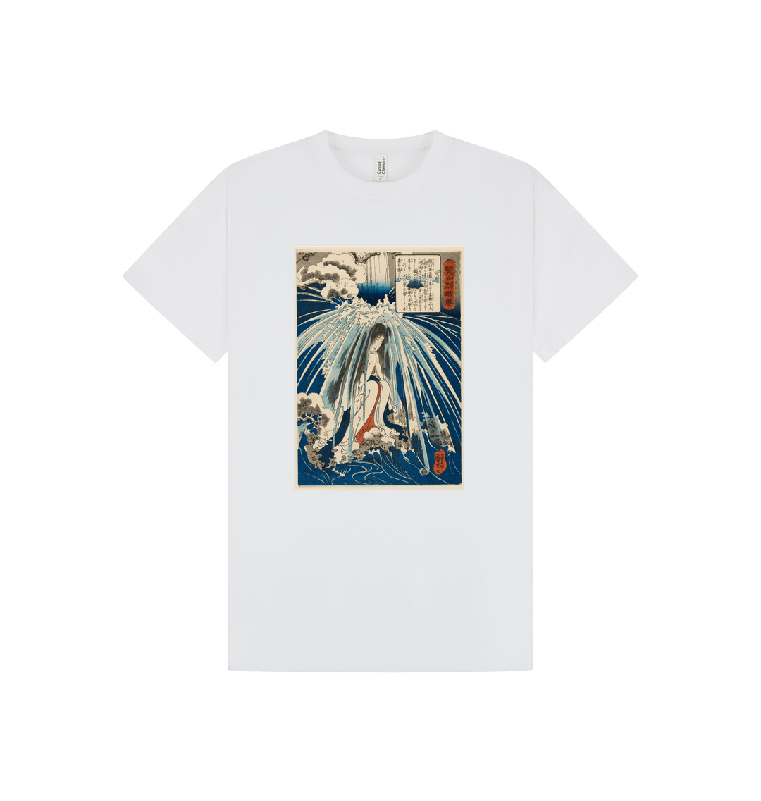 White Printed T-shirt Front