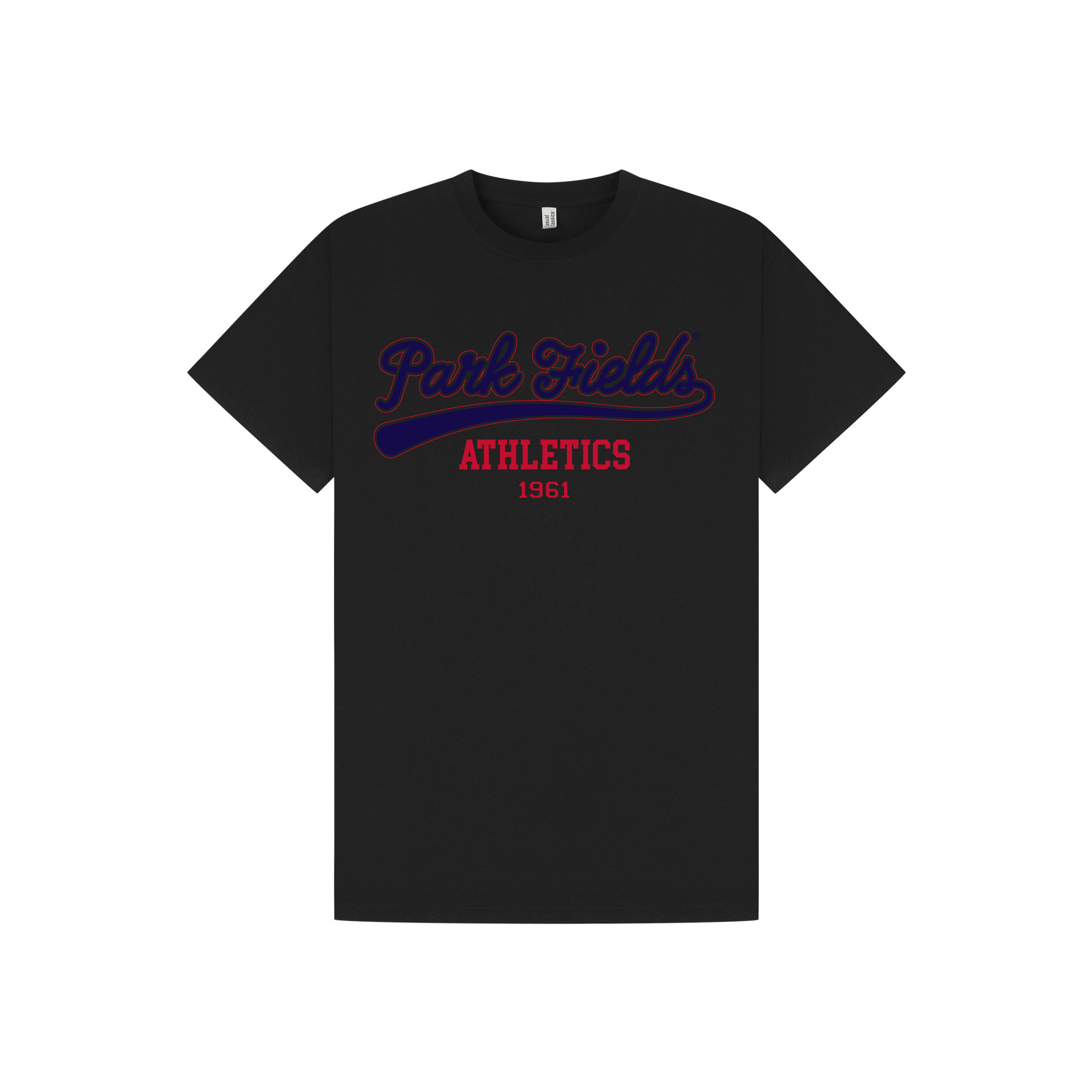 Black Printed T-shirt Front