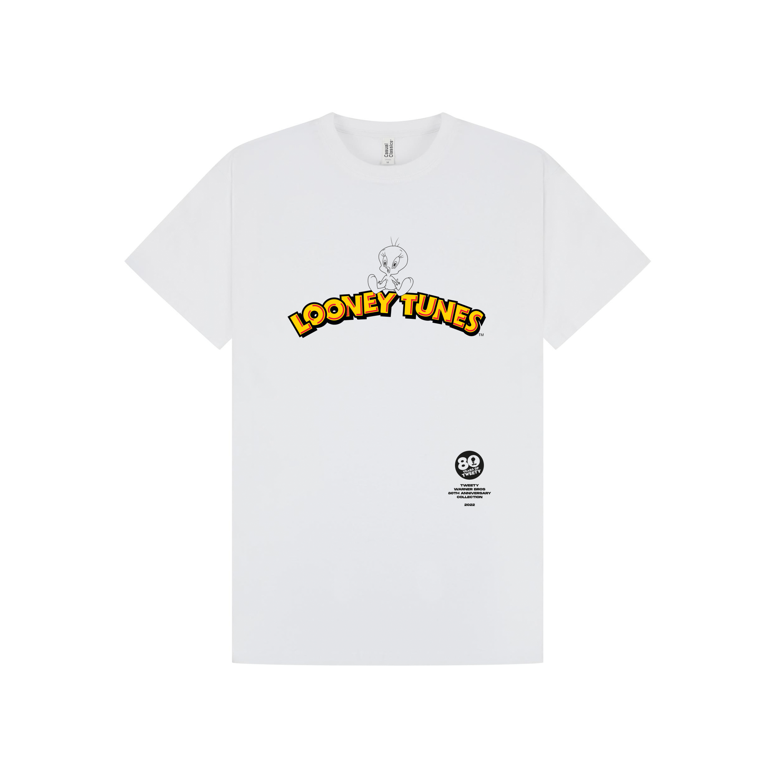 White Printed T-shirt Front