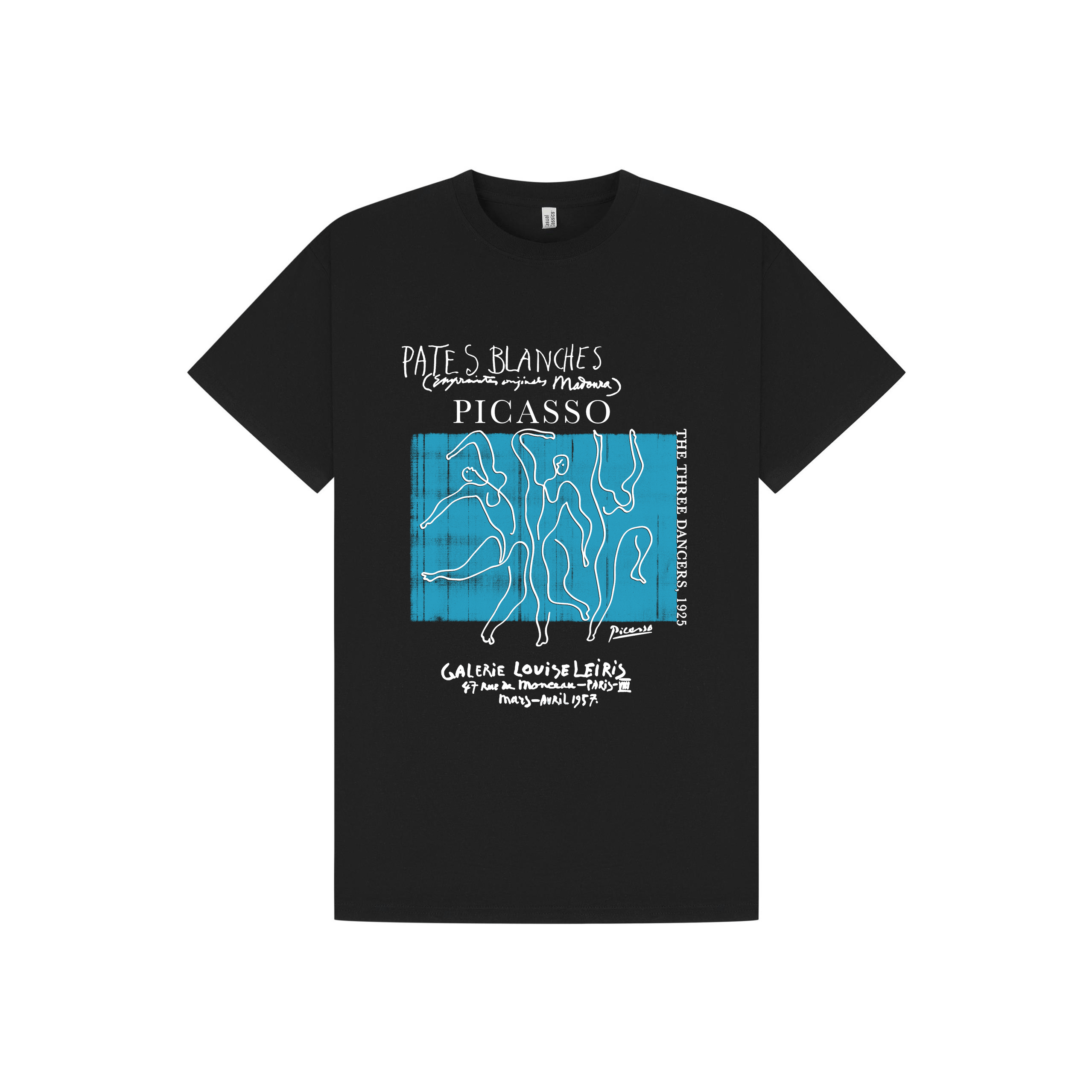 Black Printed T-shirt Front