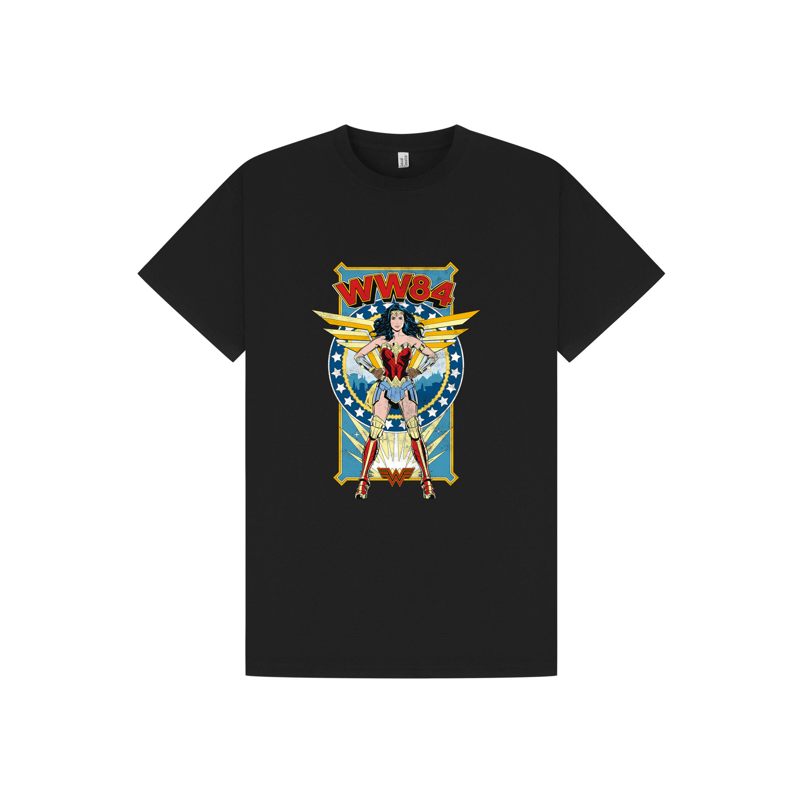 Black Printed T-shirt Front