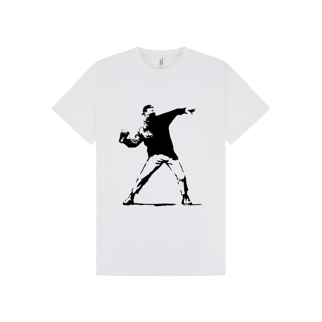 White Printed T-shirt Front