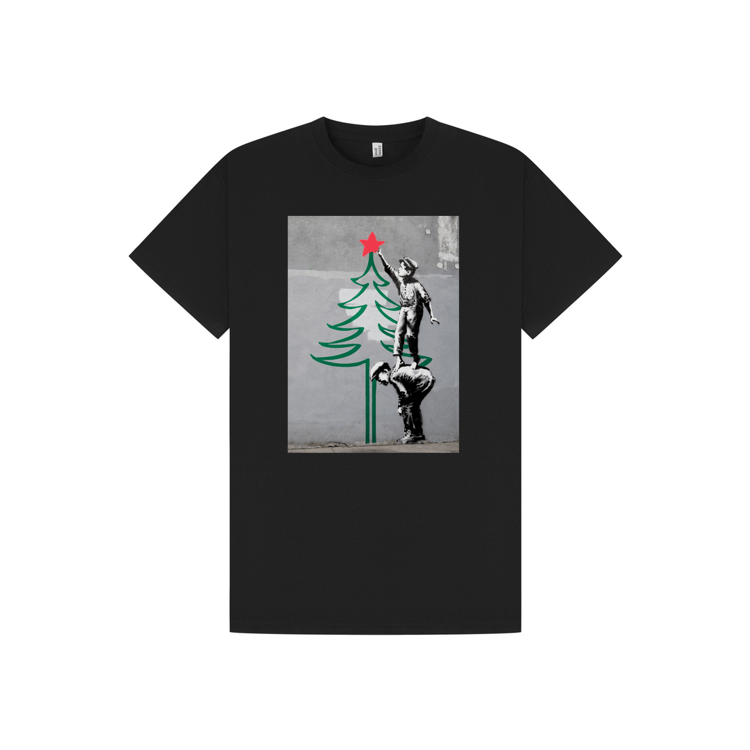 Black Printed T-shirt Front