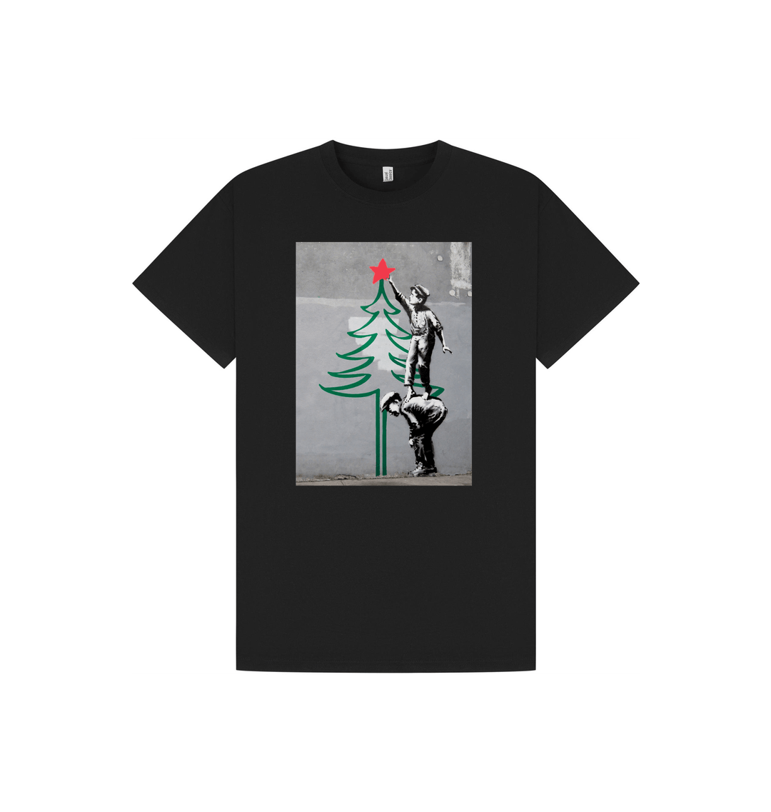 Black Printed T-shirt Front