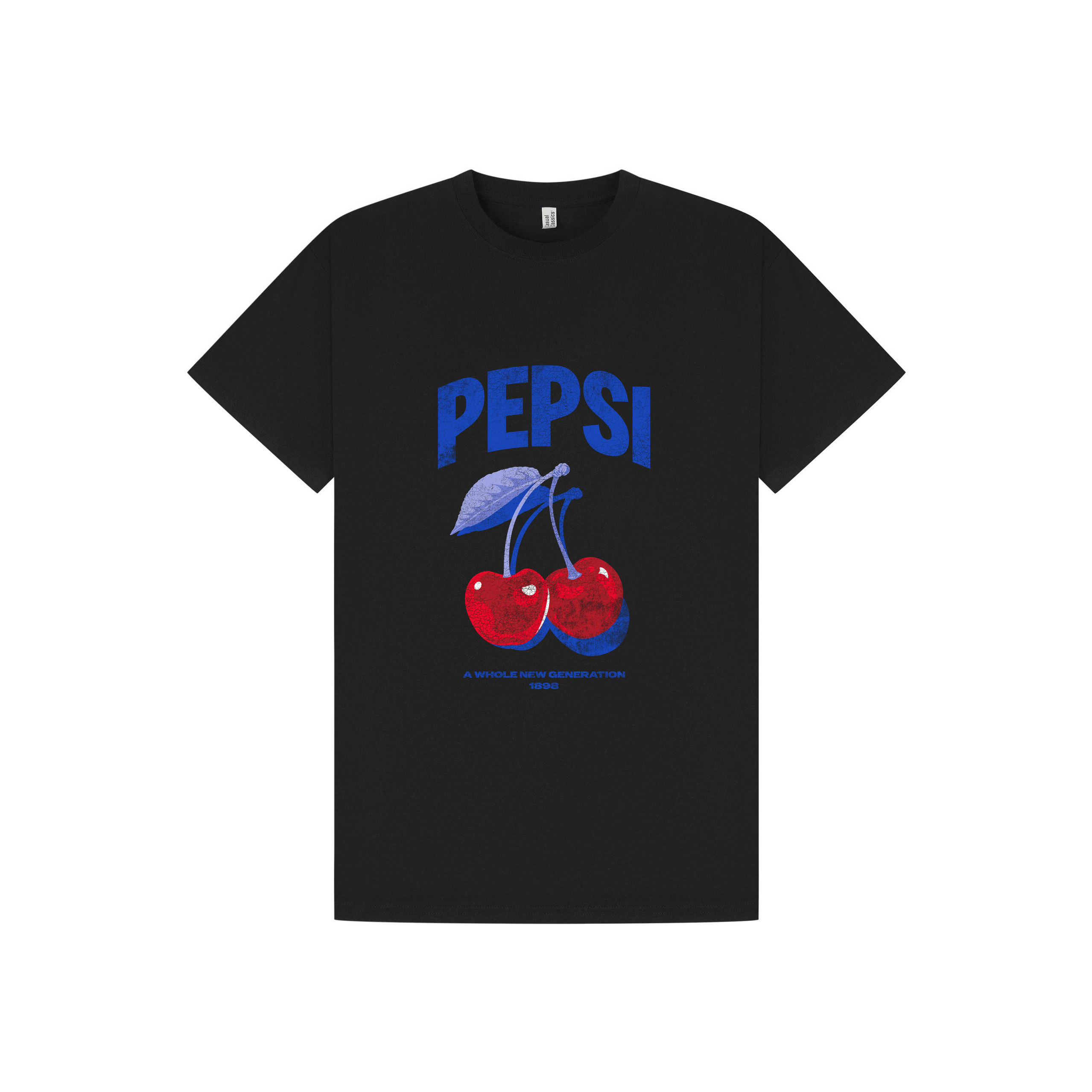 Black Printed T-shirt Front