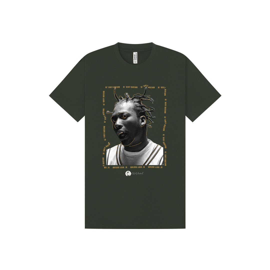 Forest Green Printed T-shirt Front