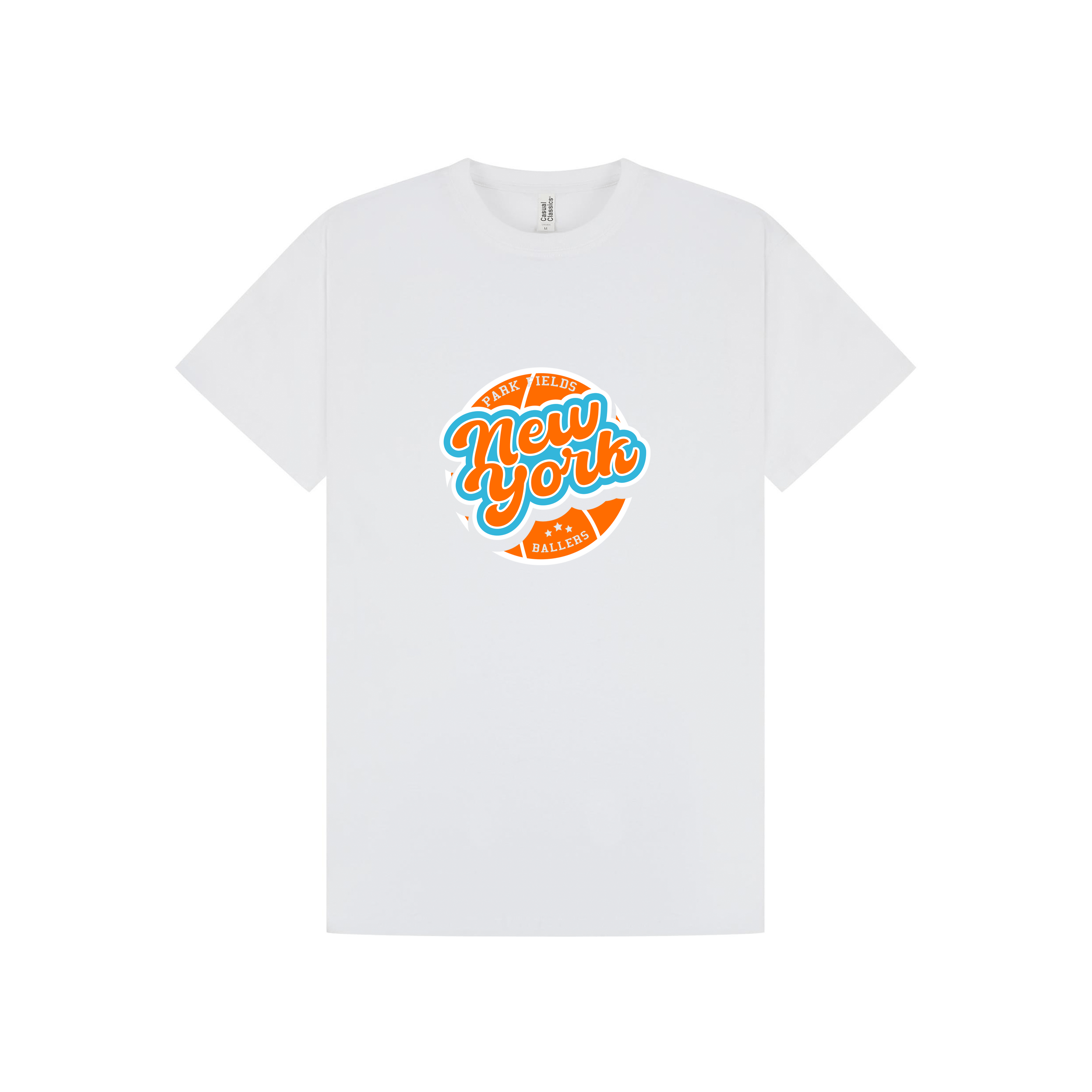 White Printed T-shirt Front