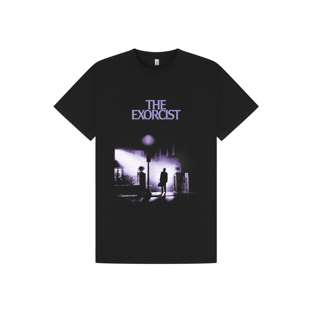 Black Printed T-shirt Front