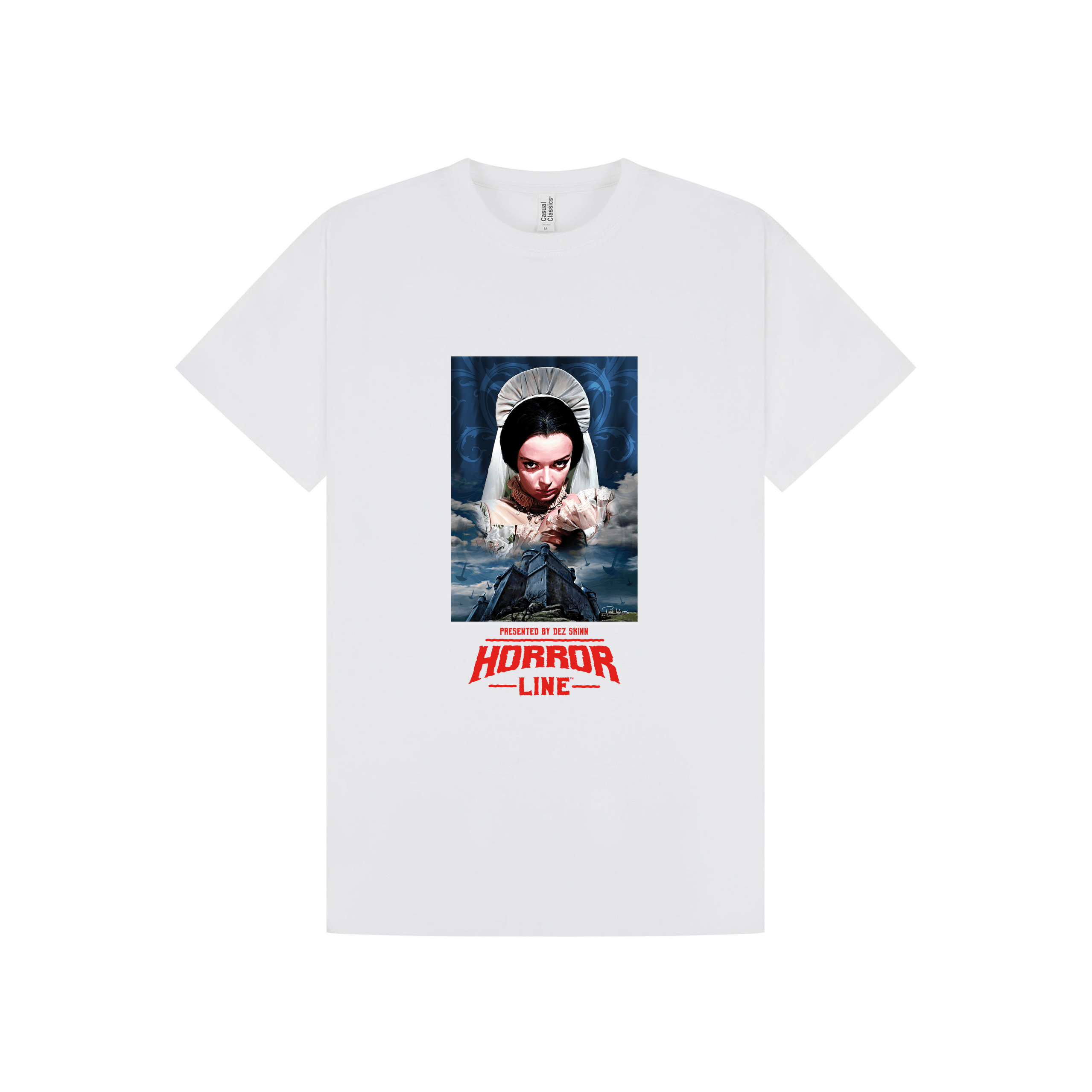 White Printed T-shirt Front