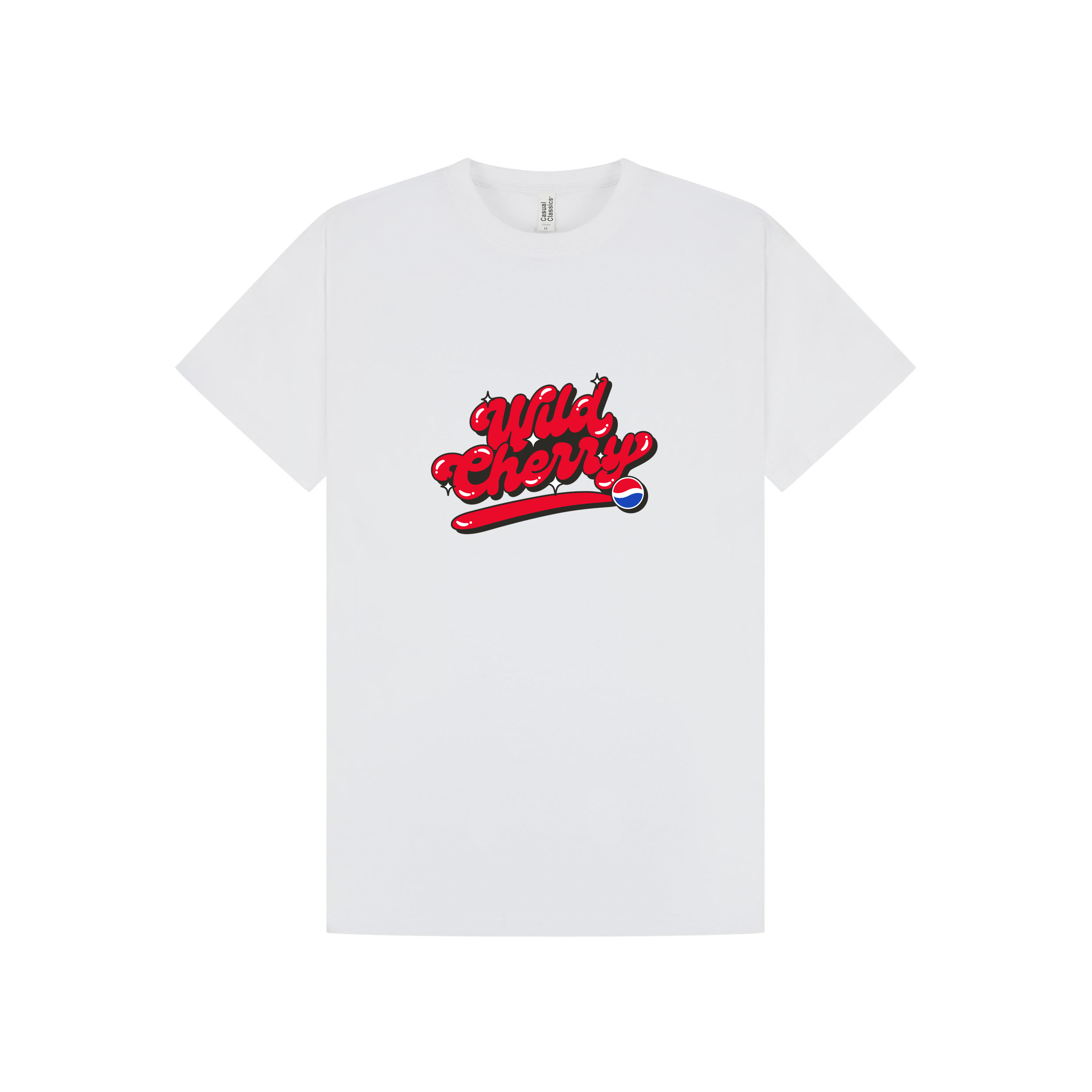 White Printed T-shirt Front