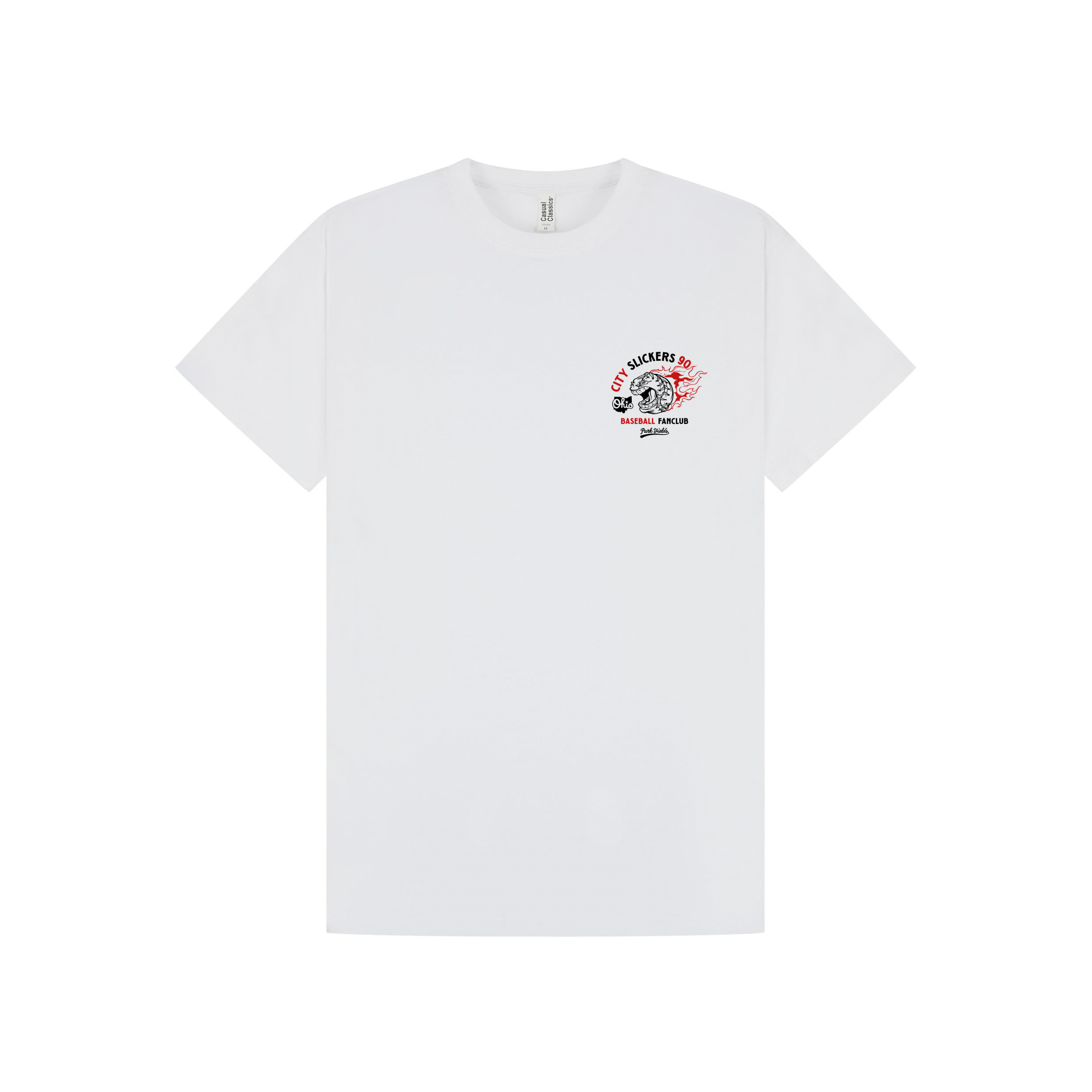 White Printed T-shirt Front