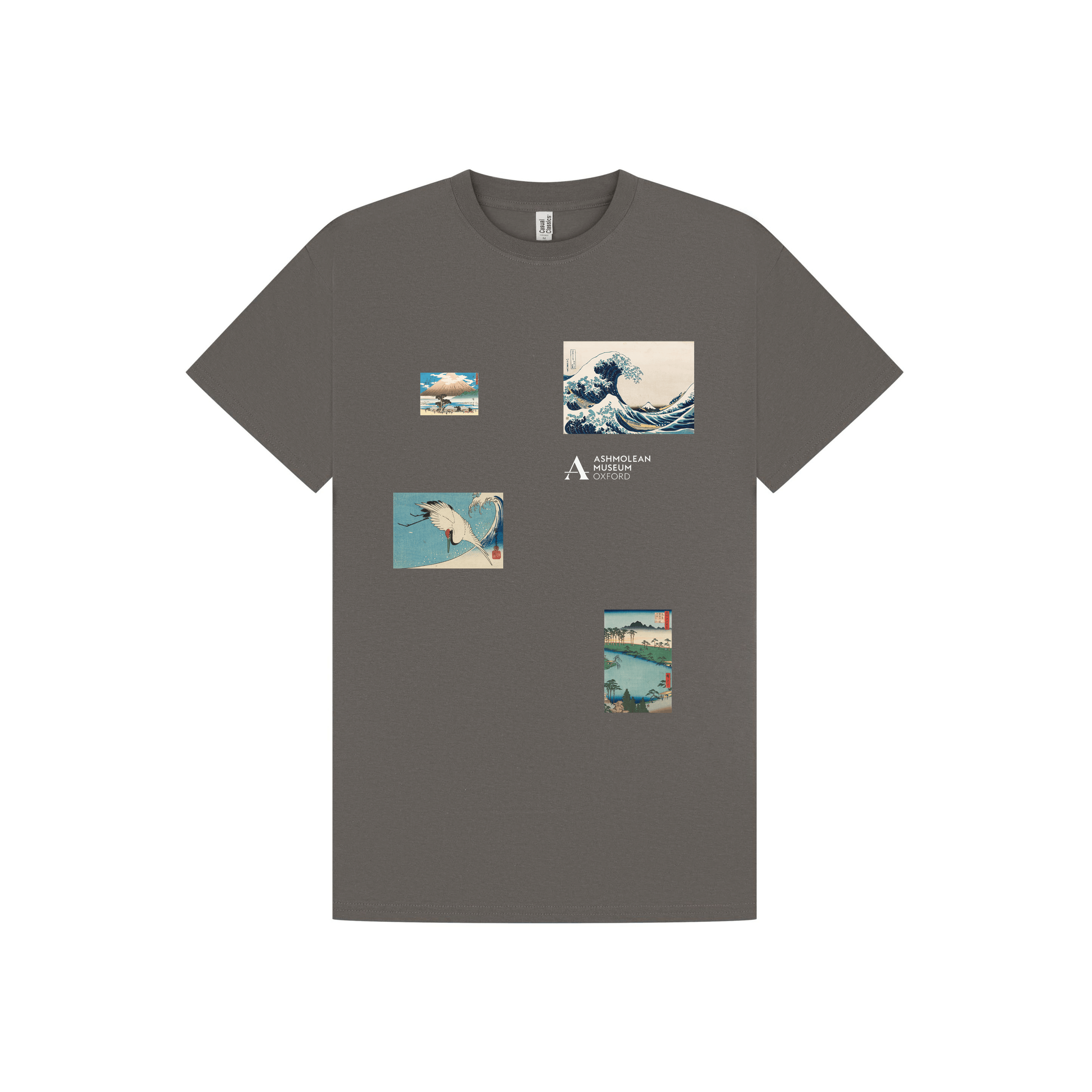 Charcoal Printed T-shirt Front