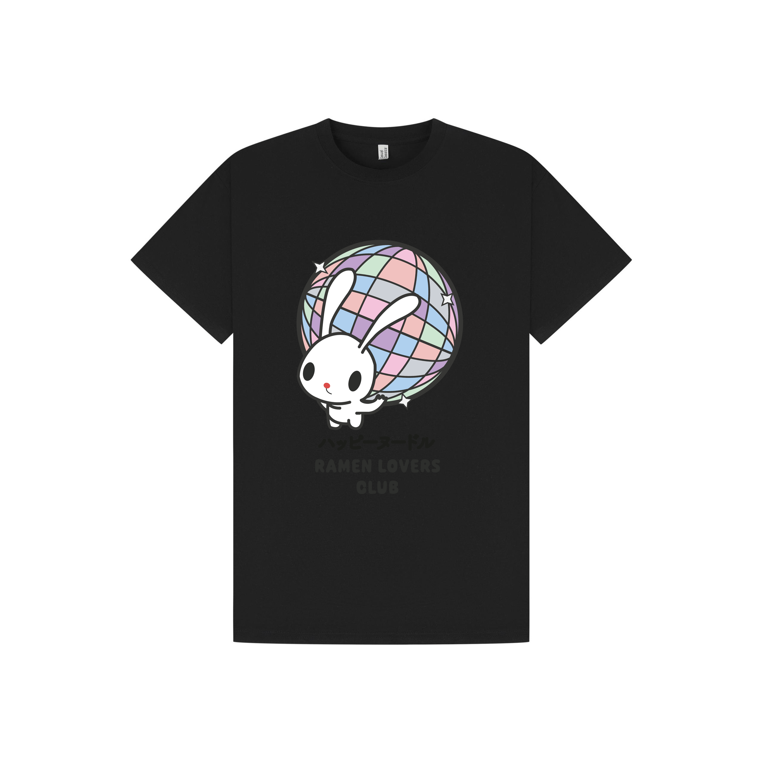 Black Printed T-shirt Front