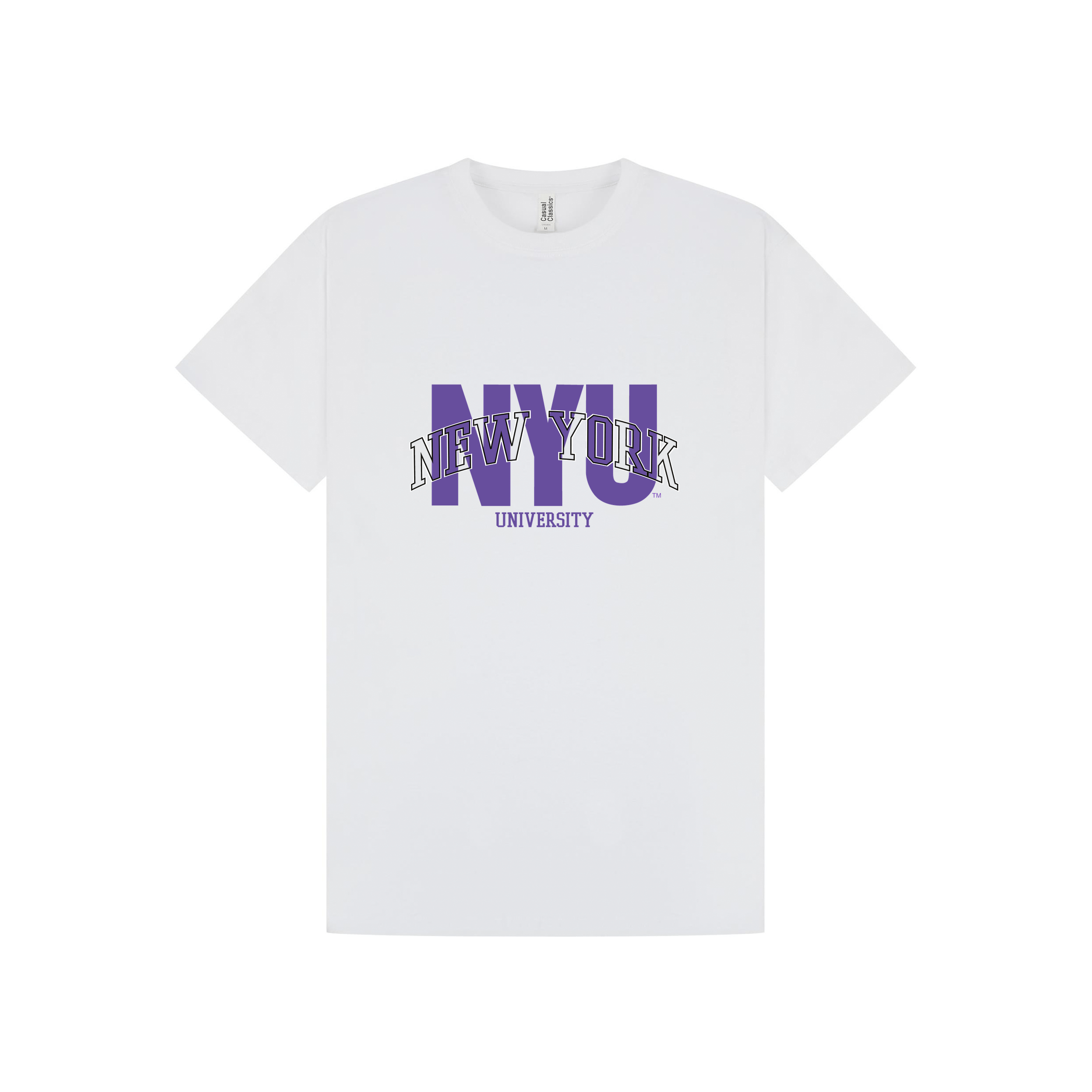 White Printed T-shirt Front