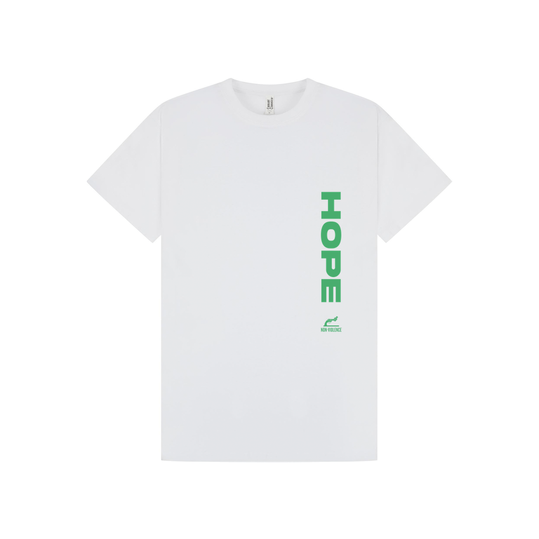 White Printed T-shirt Front