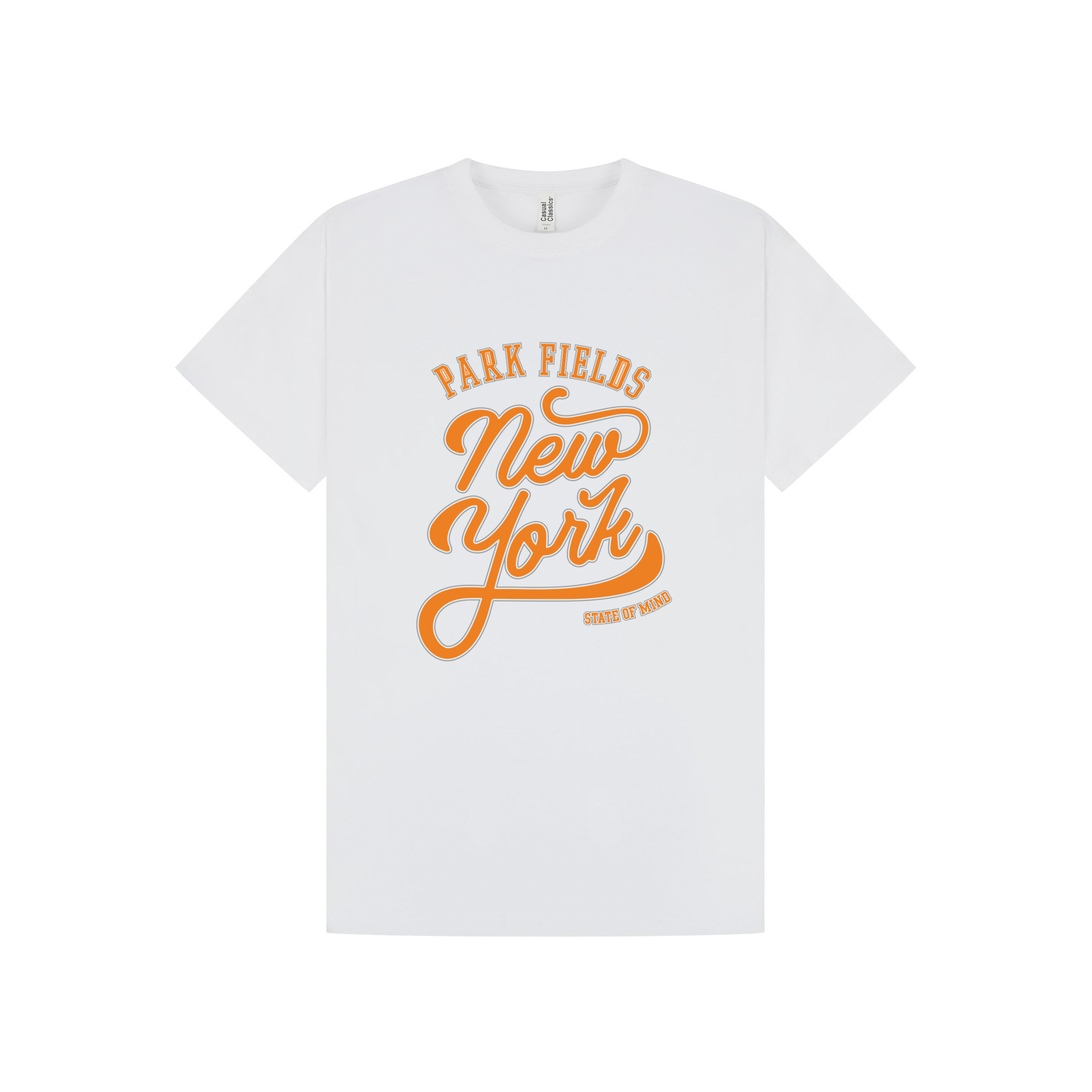 White Printed T-shirt Front