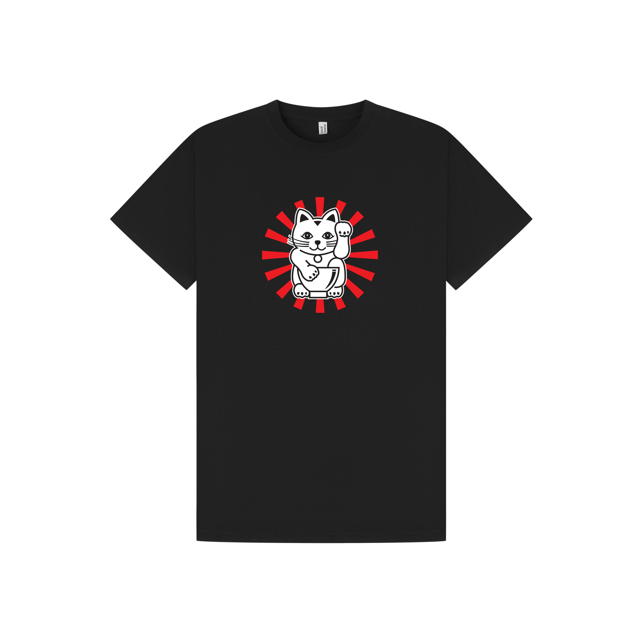 Black Printed T-shirt Front