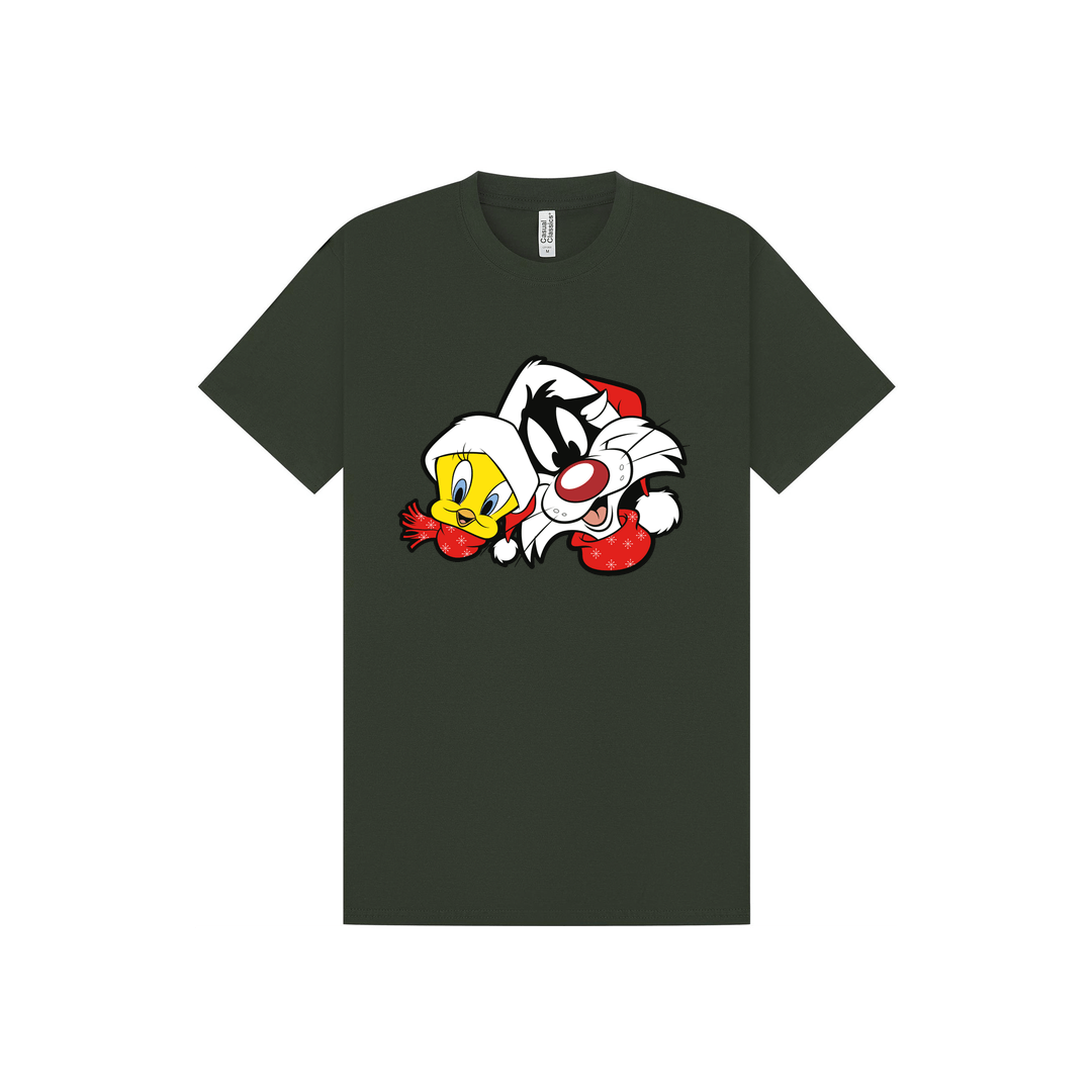 Forest Green Printed T-shirt Front