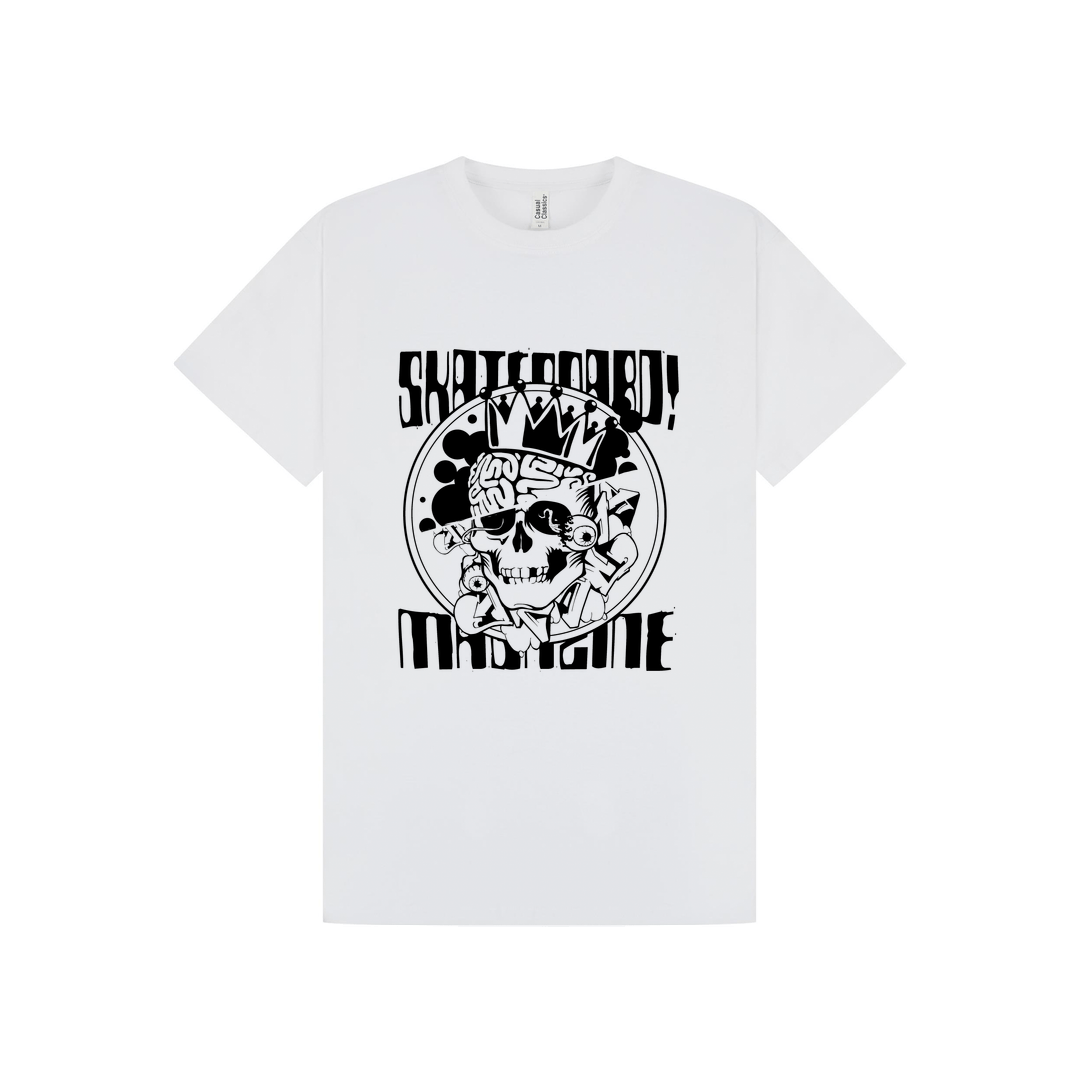 White Printed T-shirt Front