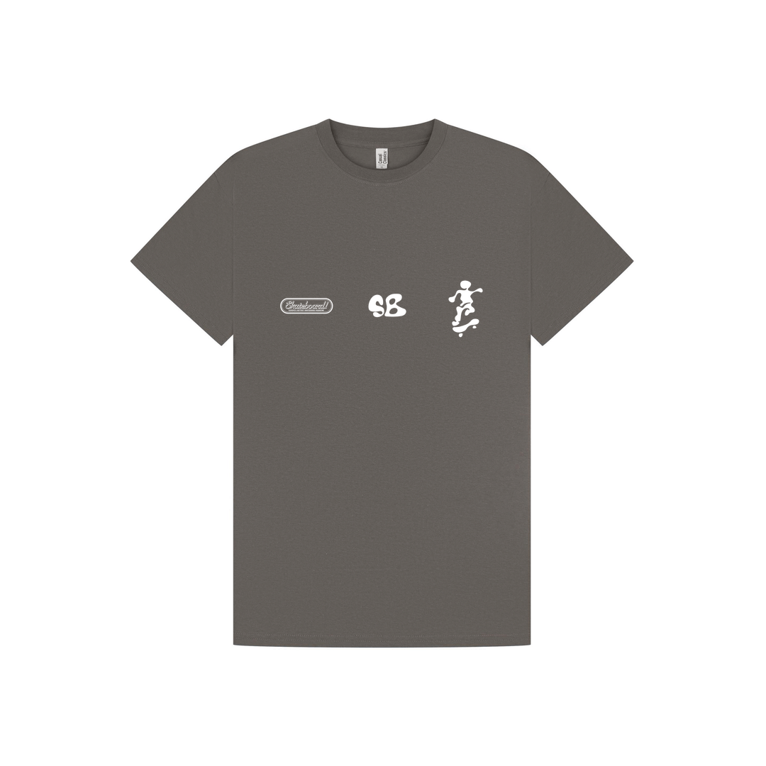 Charcoal Printed T-shirt Front