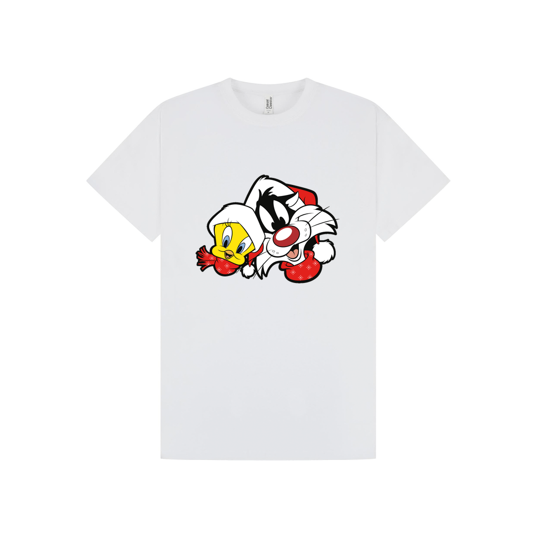 White Printed T-shirt Front