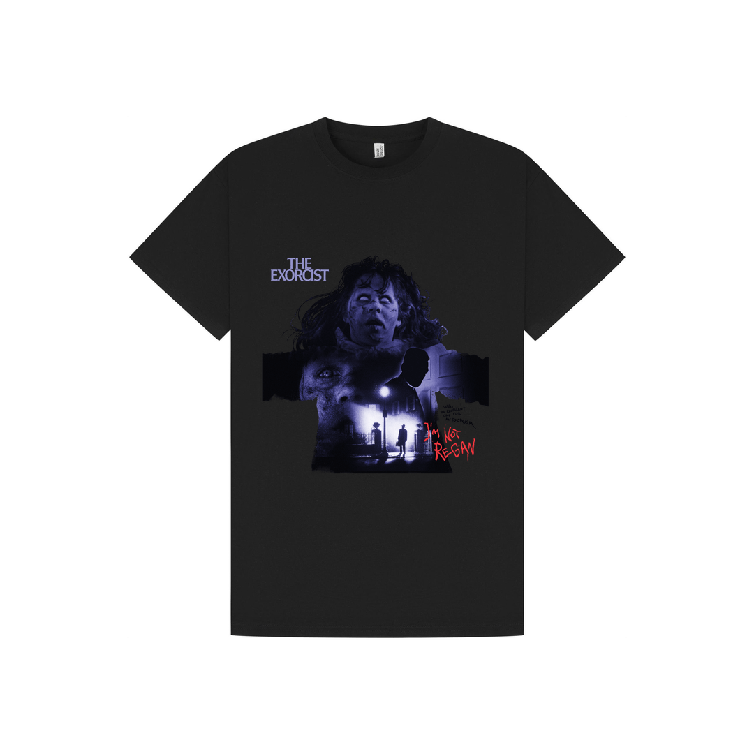 Black Printed T-shirt Front