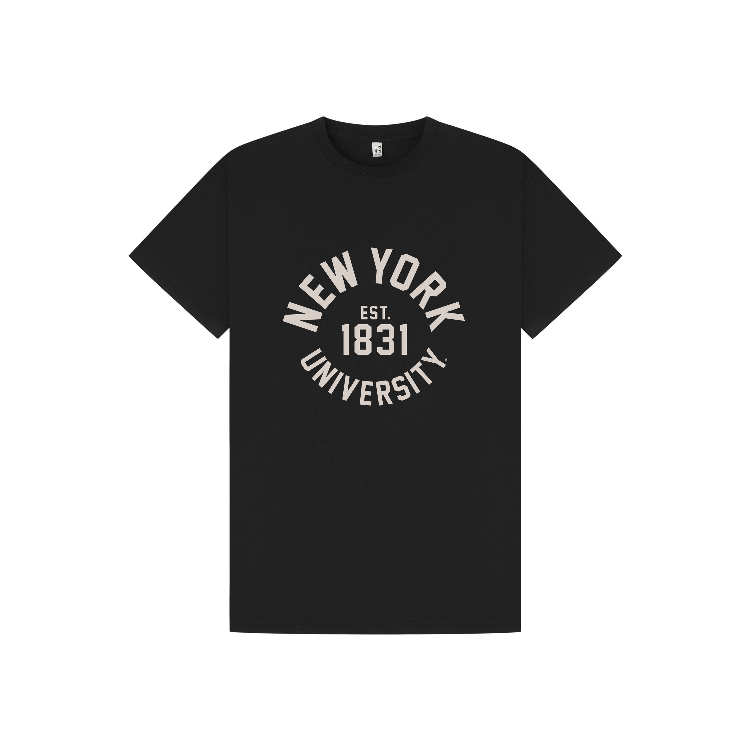 Black Printed T-shirt Front