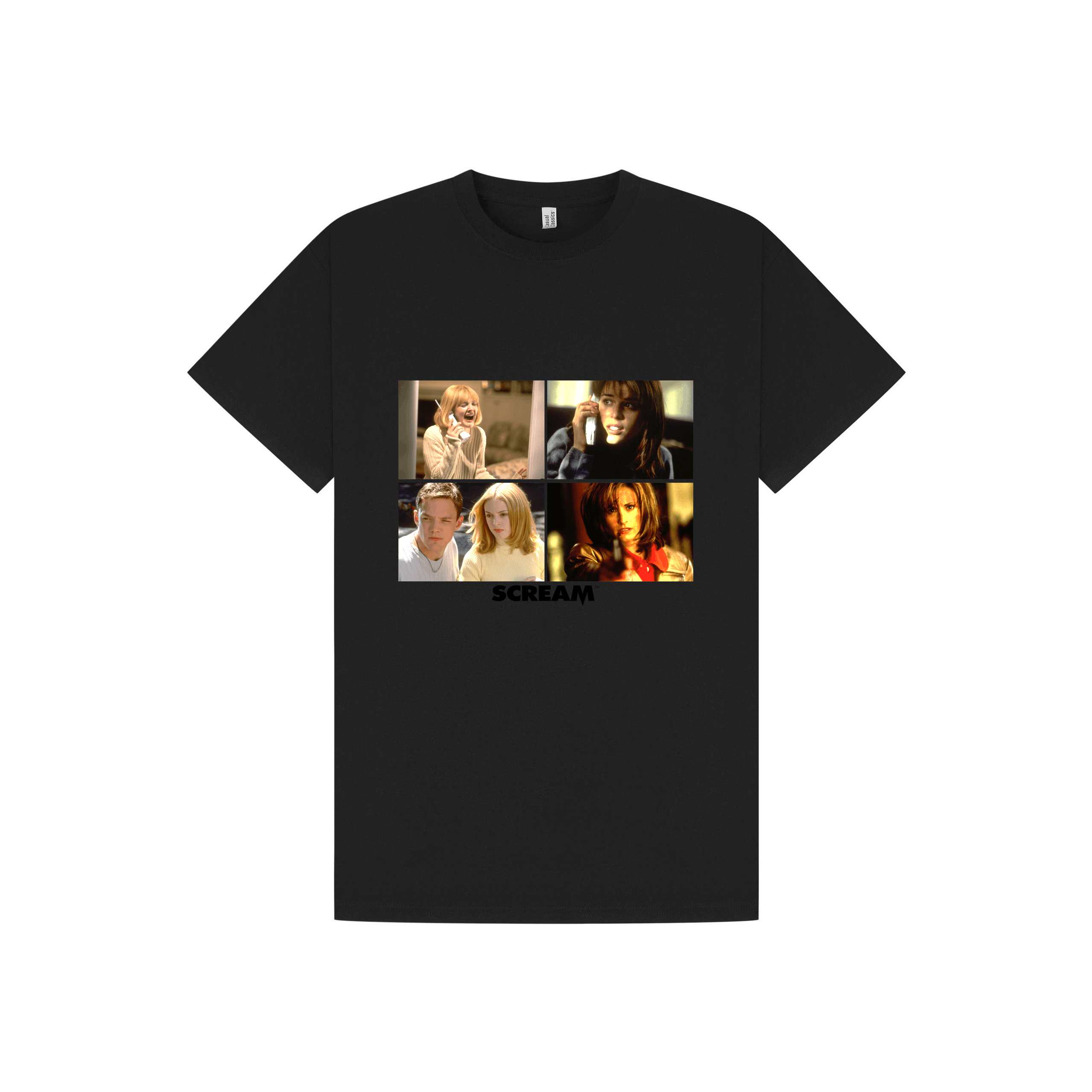 Black Printed T-shirt Front