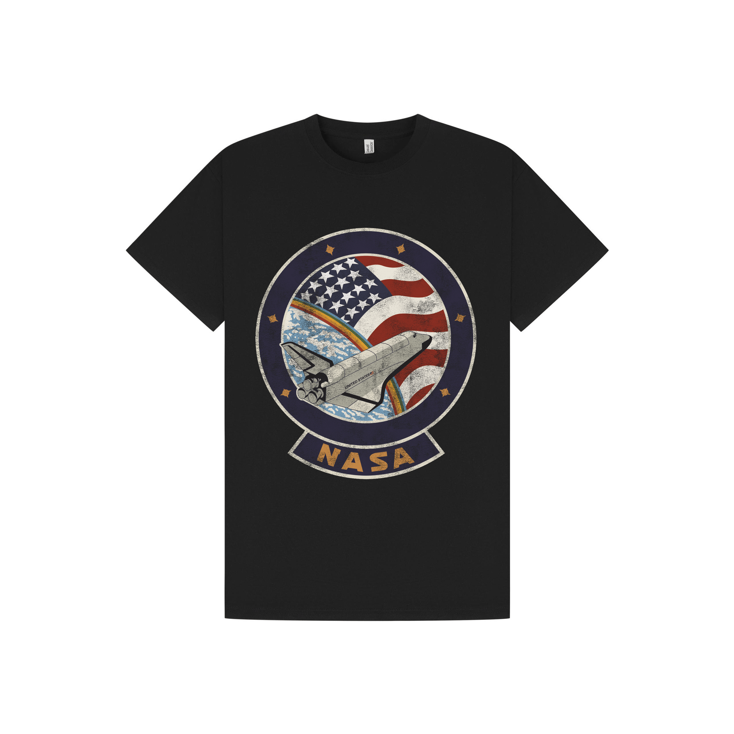 Black Printed T-shirt Front