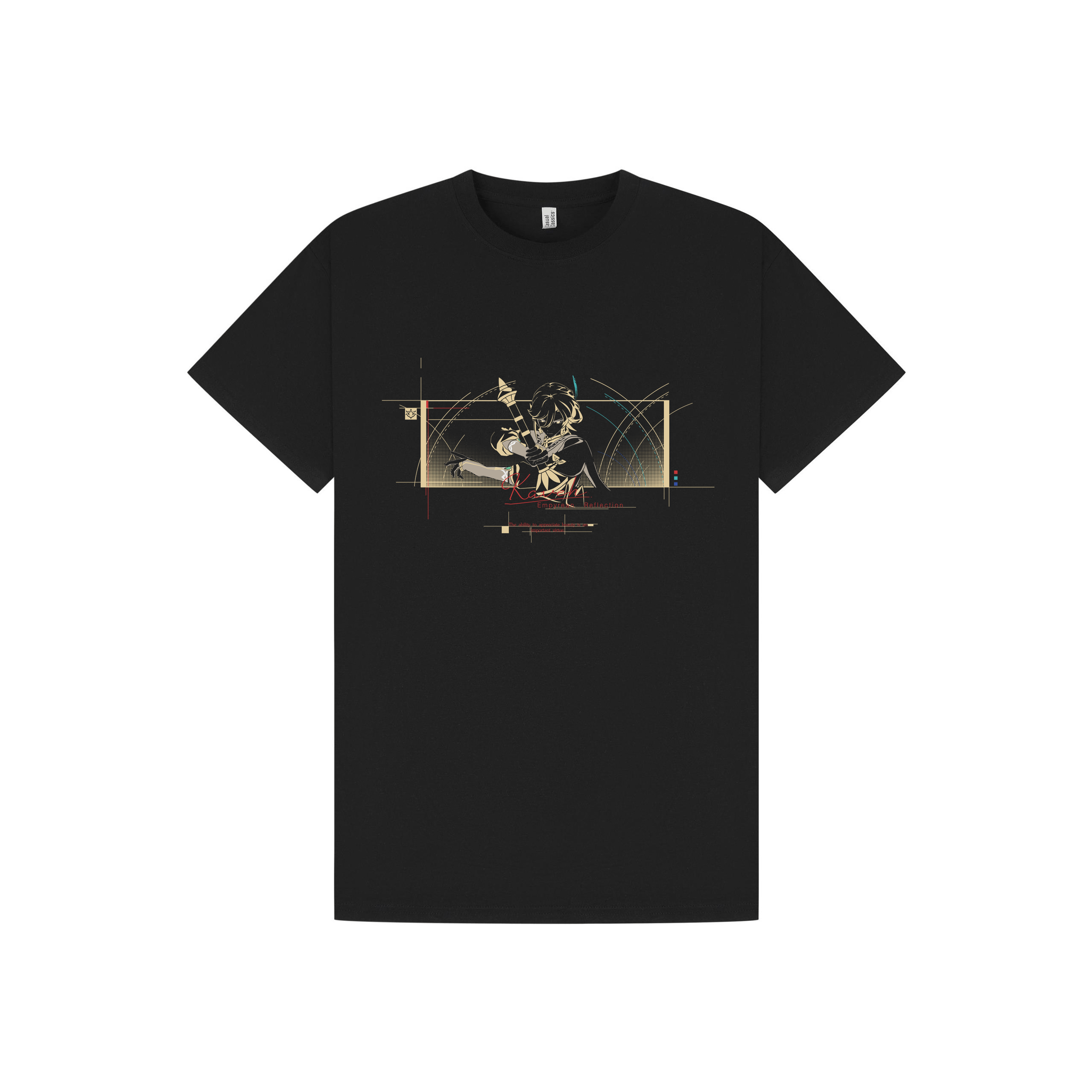 Black Printed T-shirt Front