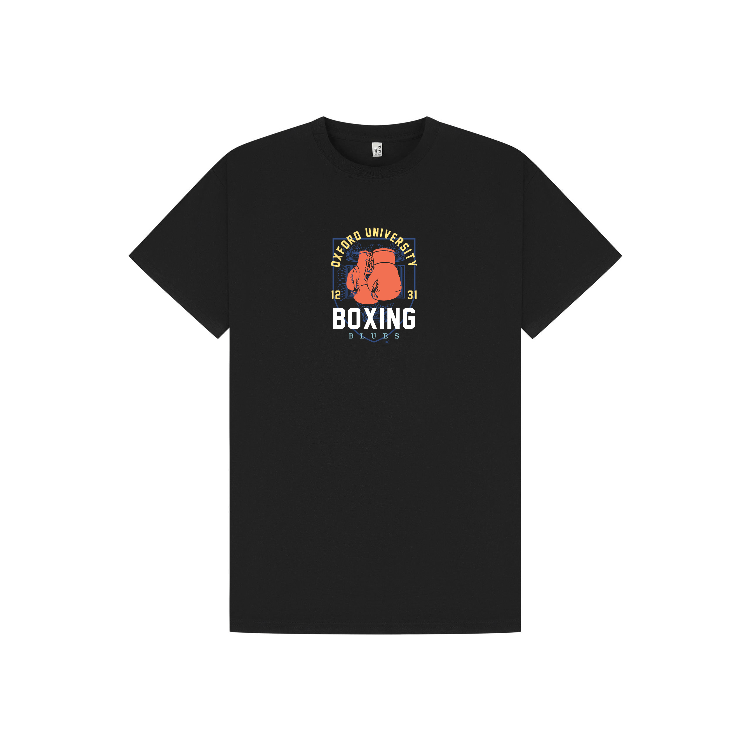 Black Printed T-shirt Front