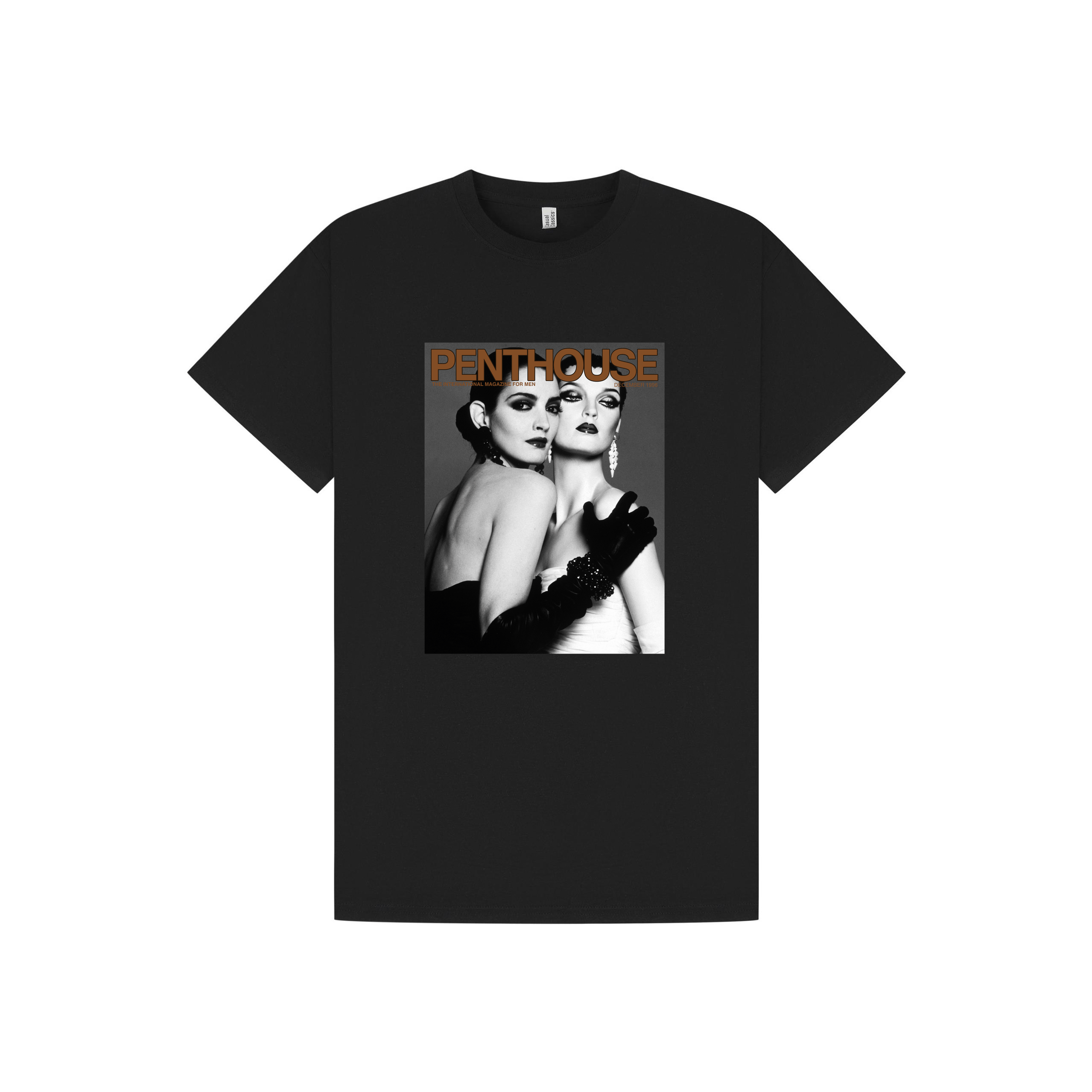 Black Printed T-shirt Front