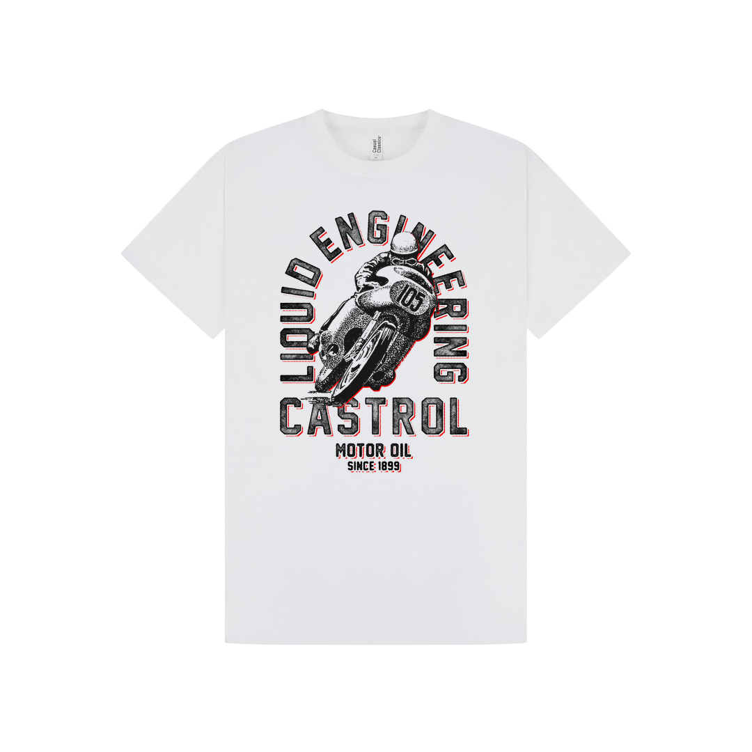 White Printed T-shirt Front