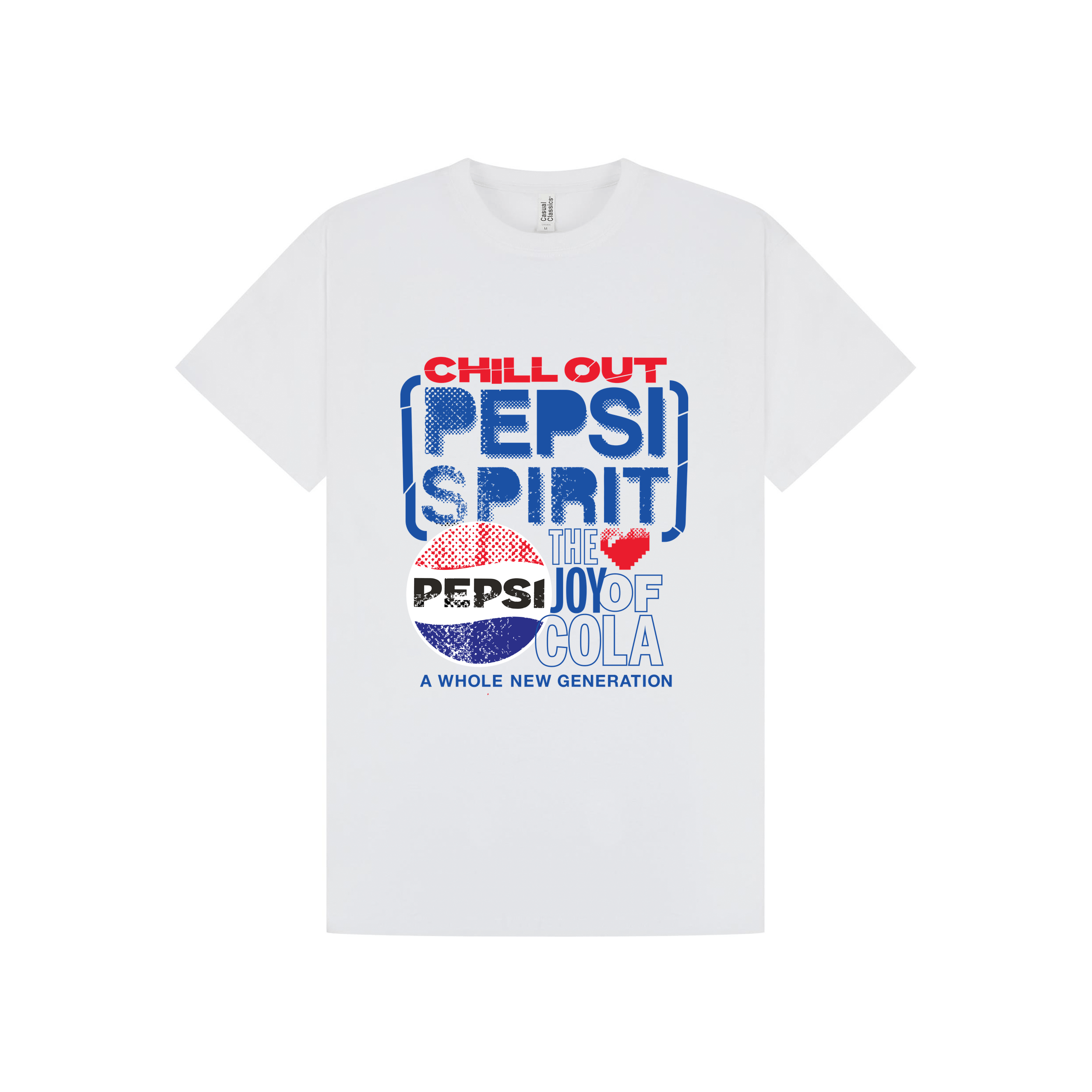 White Printed T-shirt Front