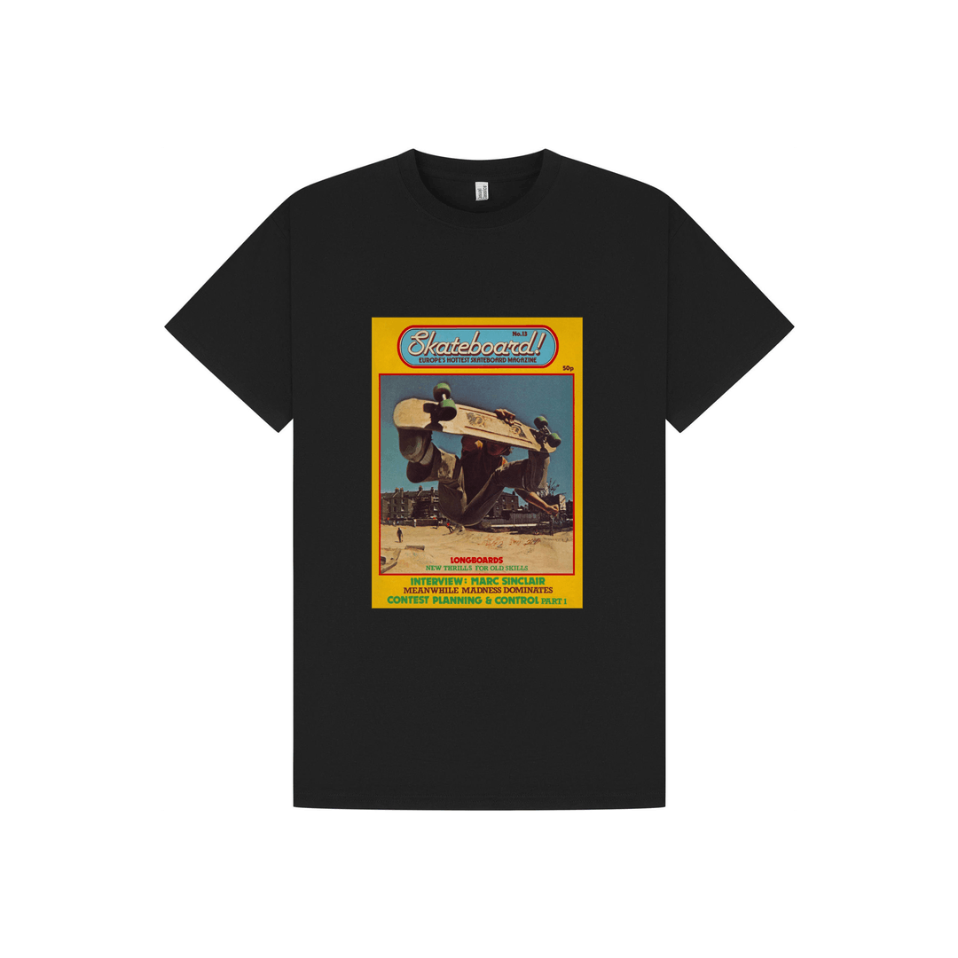 Black Printed T-shirt Front