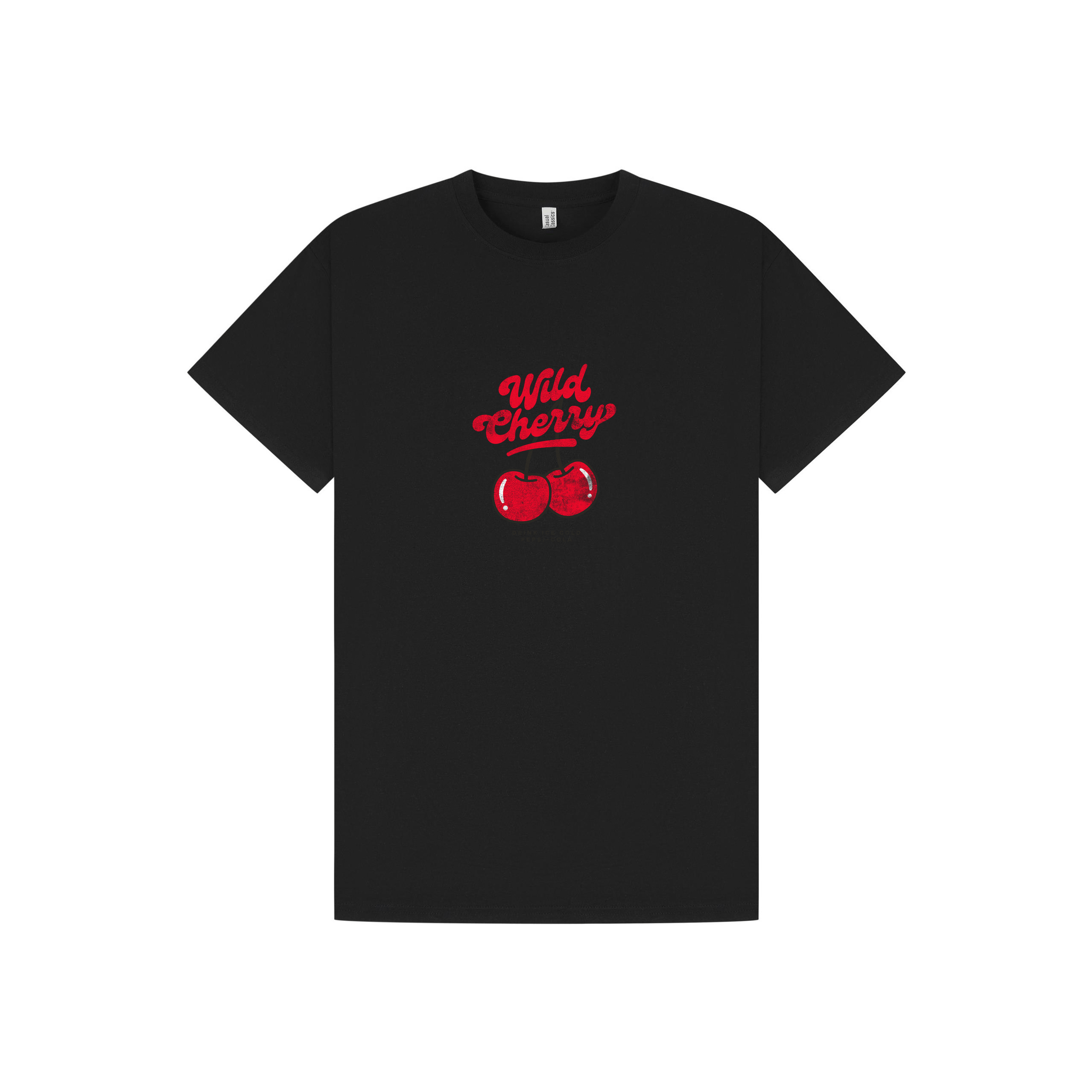 Black Printed T-shirt Front