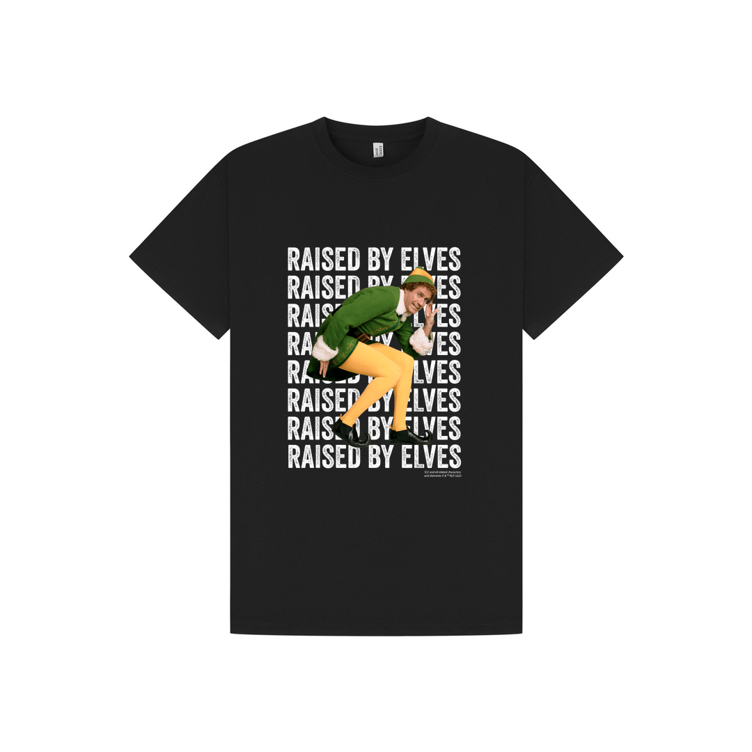 Black Printed T-shirt Front