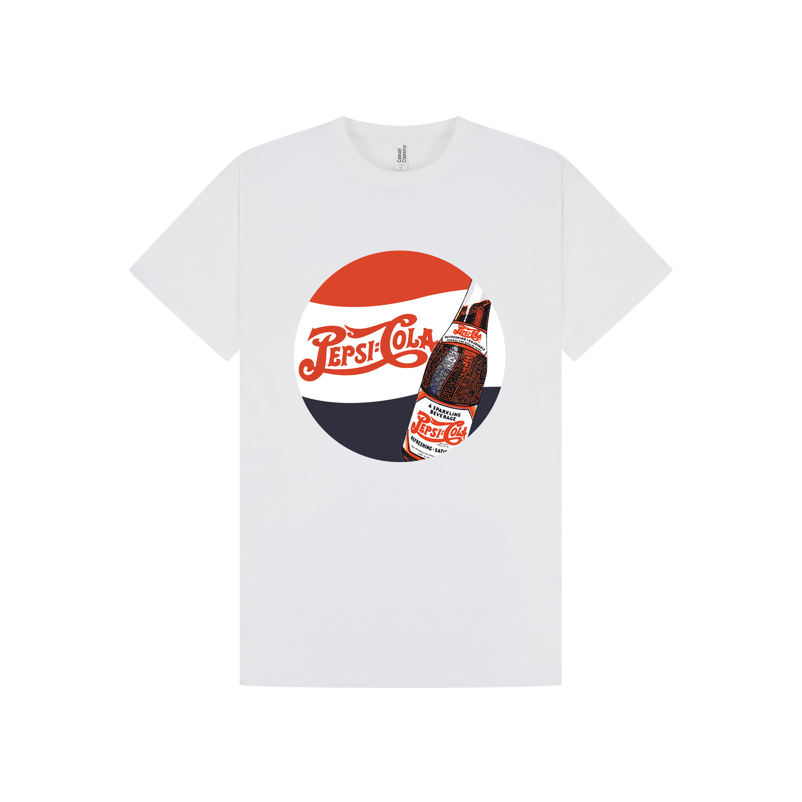 White Printed T-shirt Front