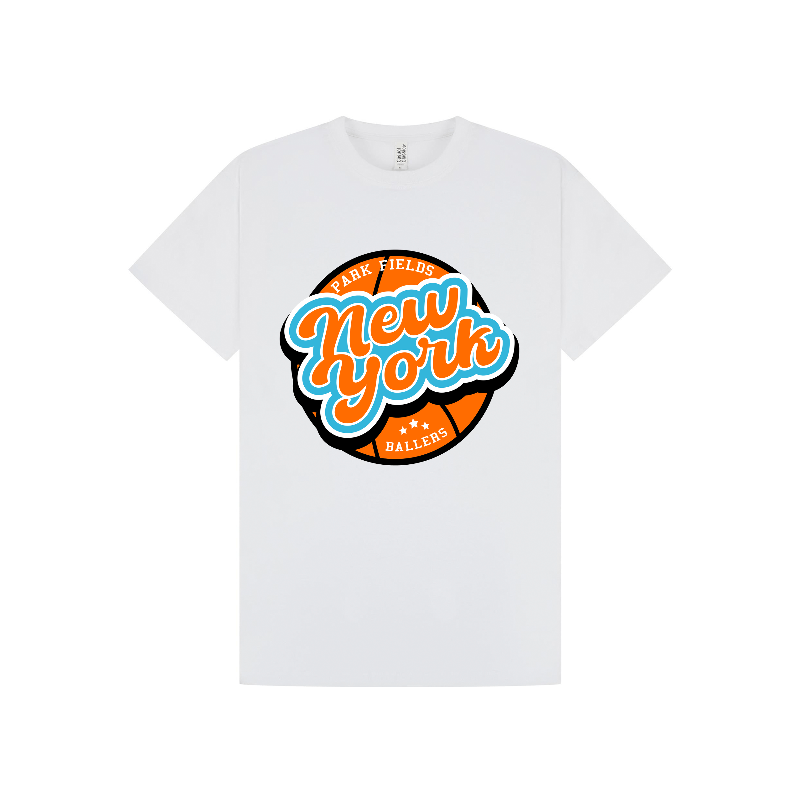 White Printed T-shirt Front