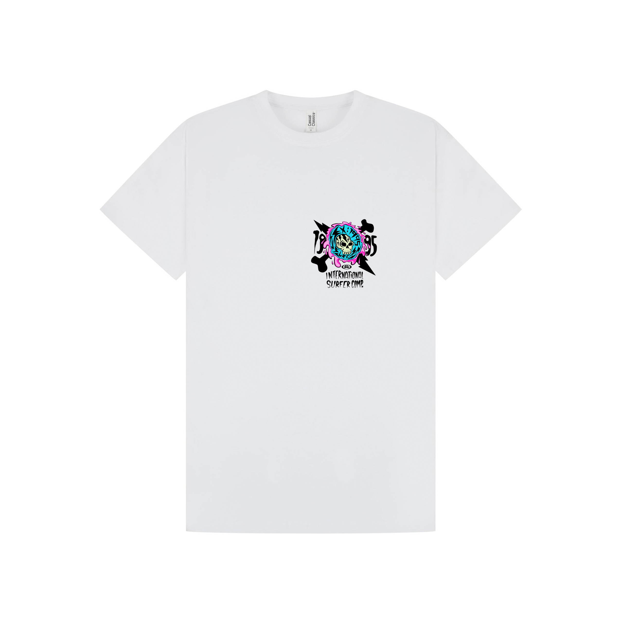 White Printed T-shirt Front