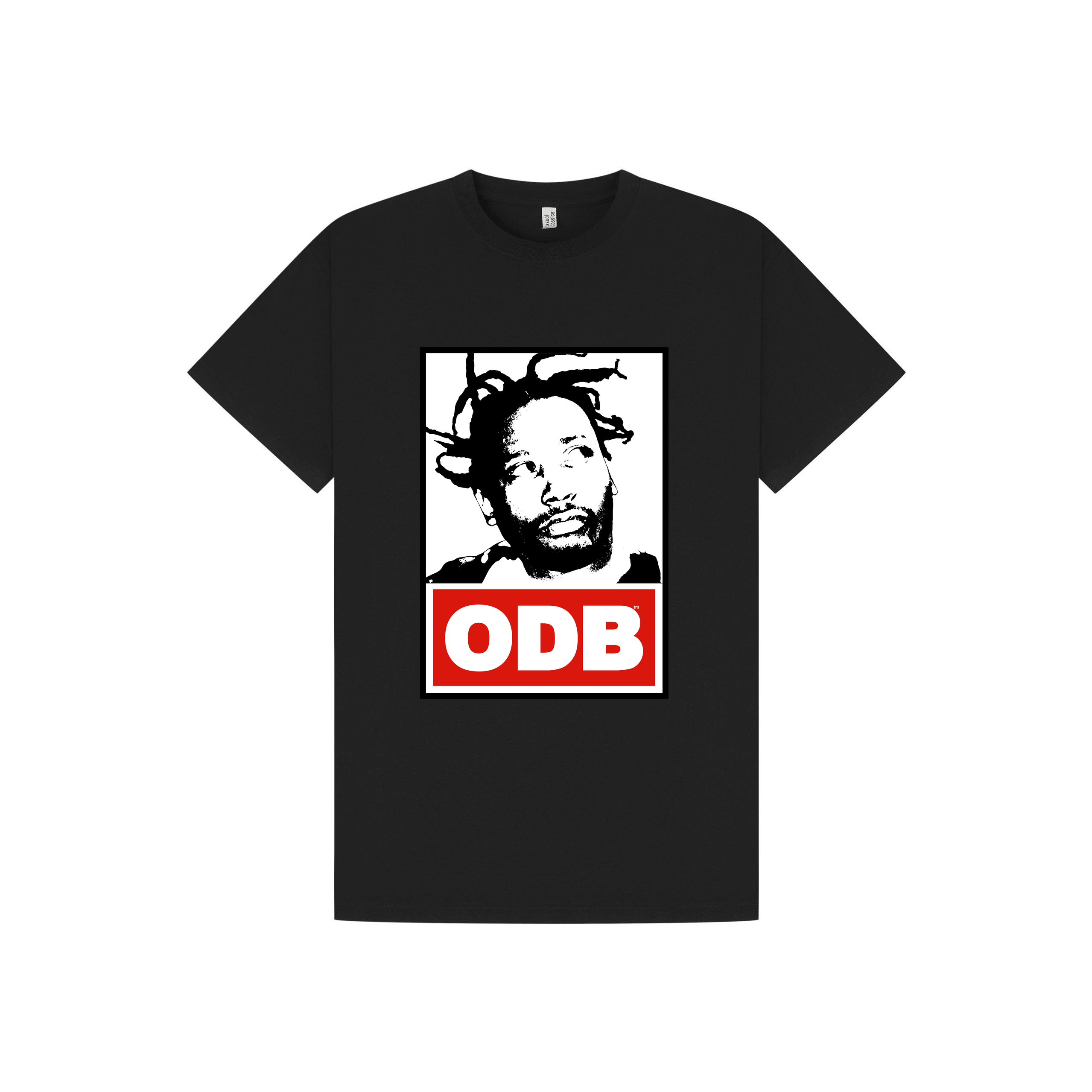 Black Printed T-shirt Front