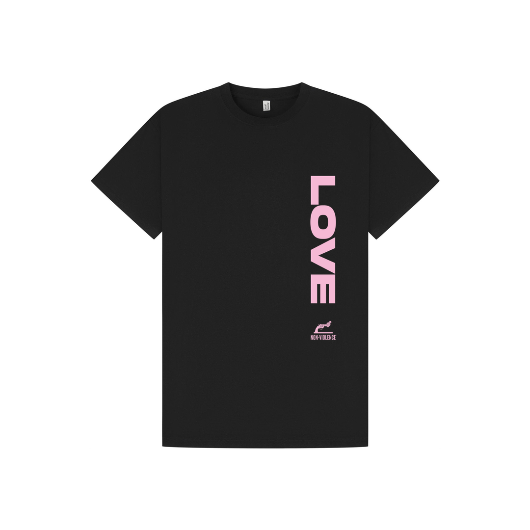 Black Printed T-shirt Front