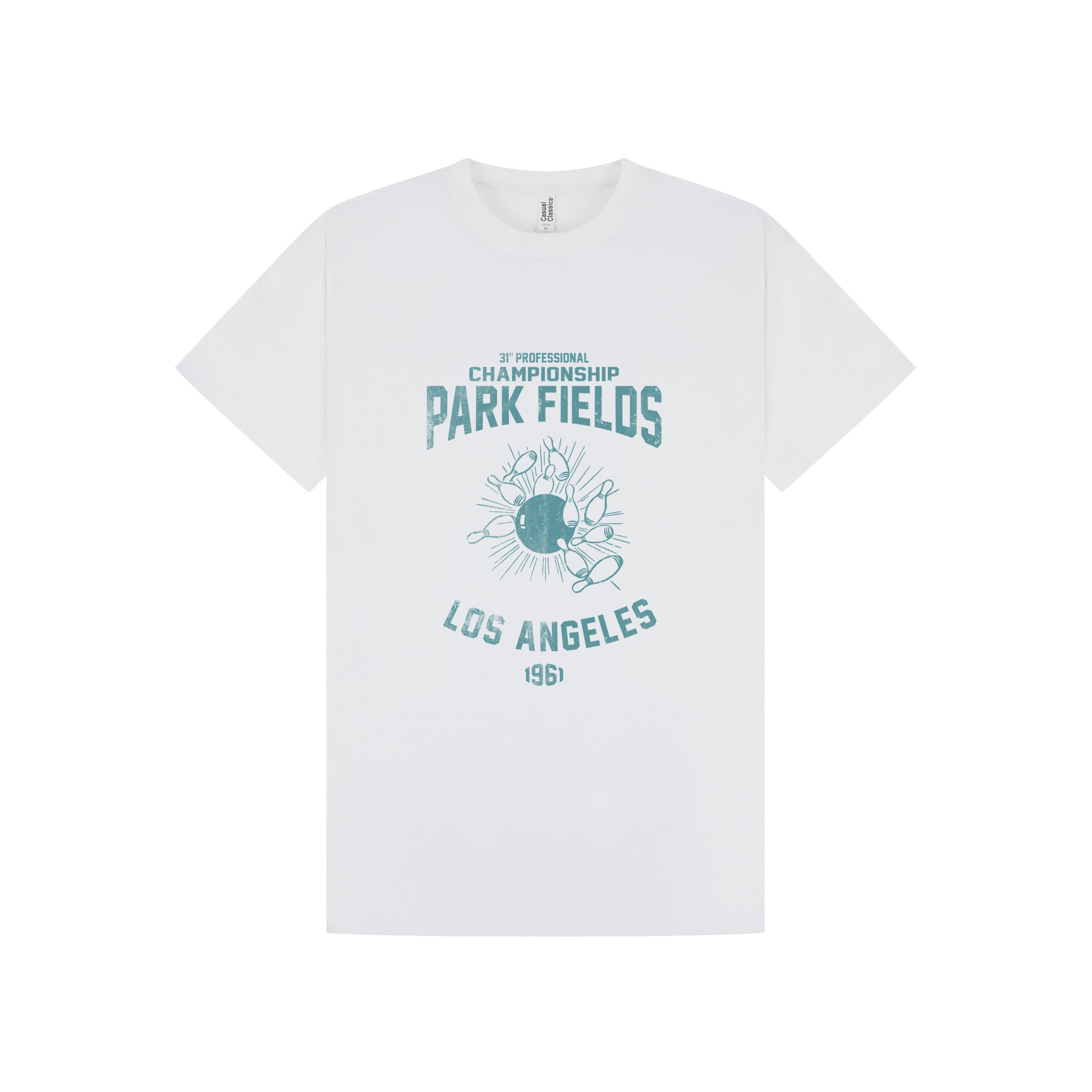 White Printed T-shirt Front